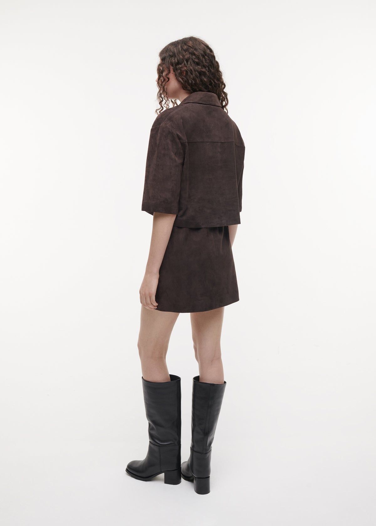 HOLLIS Suede Top | Espresso