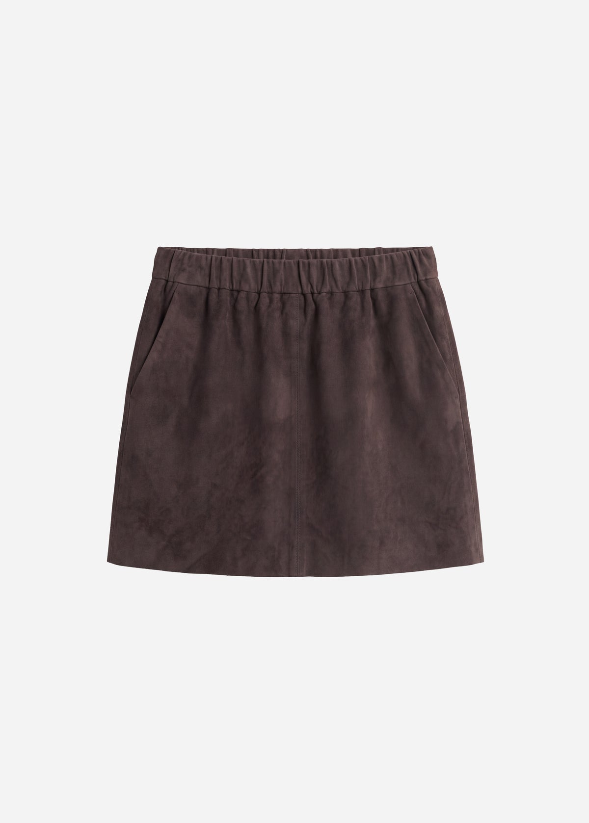 SAIDY Suede Mini Skirt | Espresso