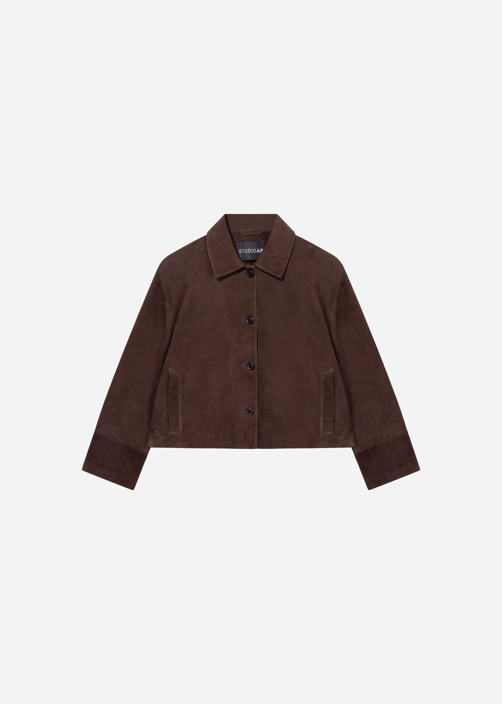 ELAINE Suede Jacket | Cacao
