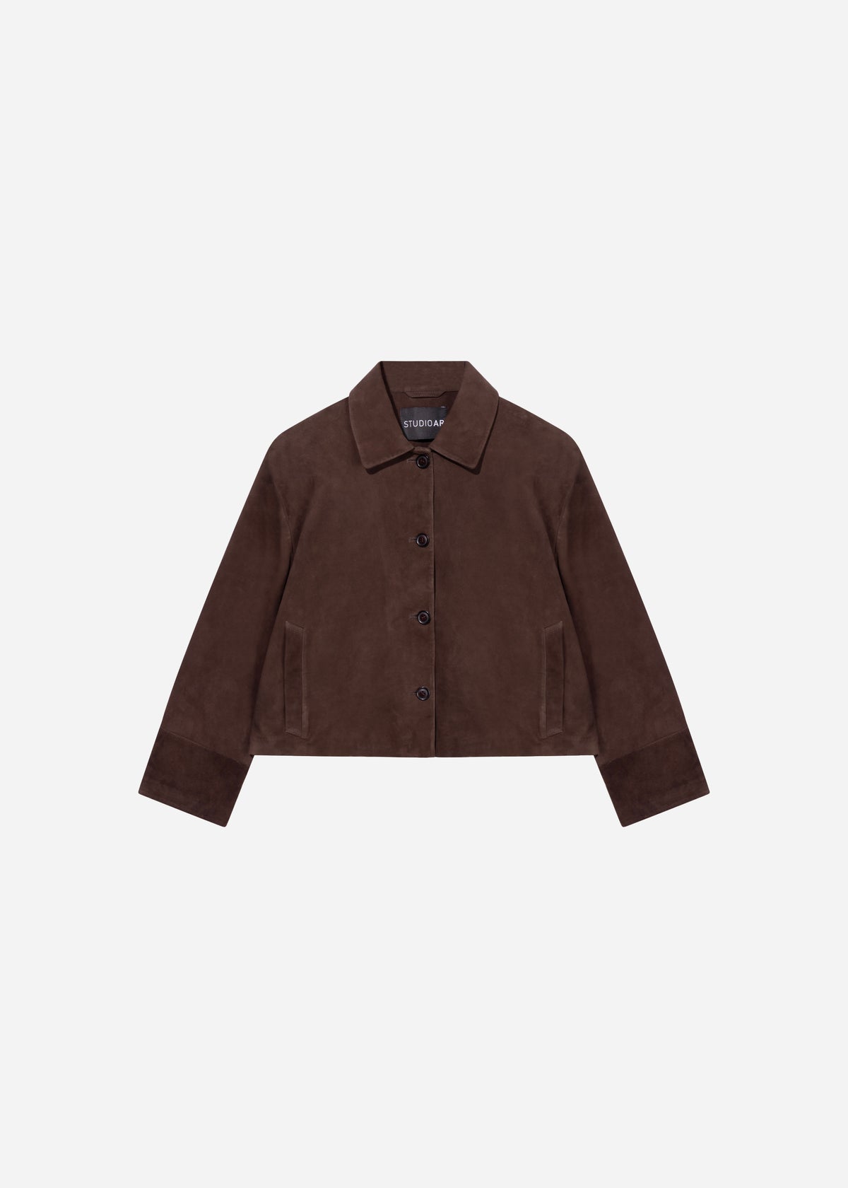 ELAINE Suede Jacket | Cacao
