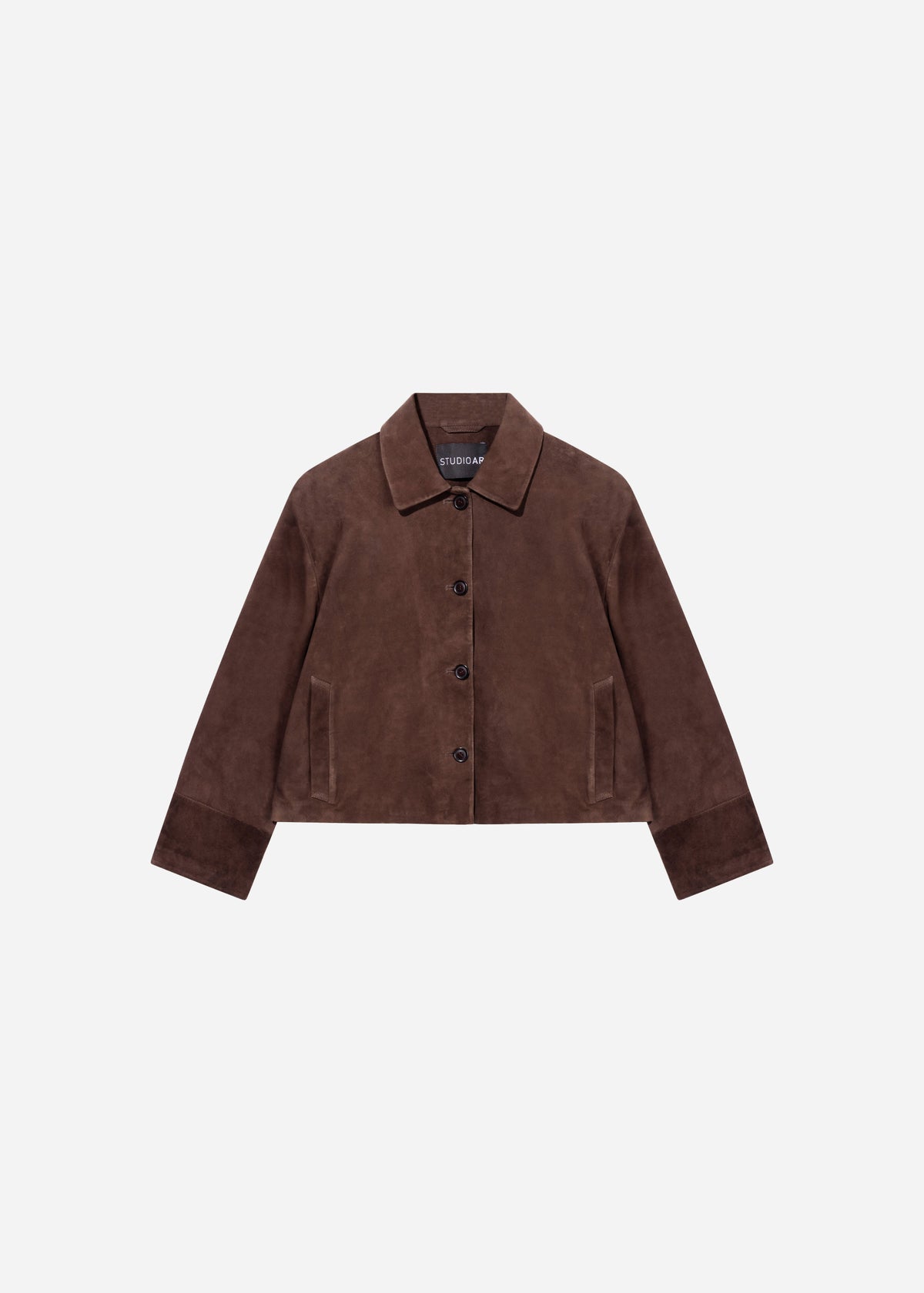 ELAINE Suede Jacket | Cacao