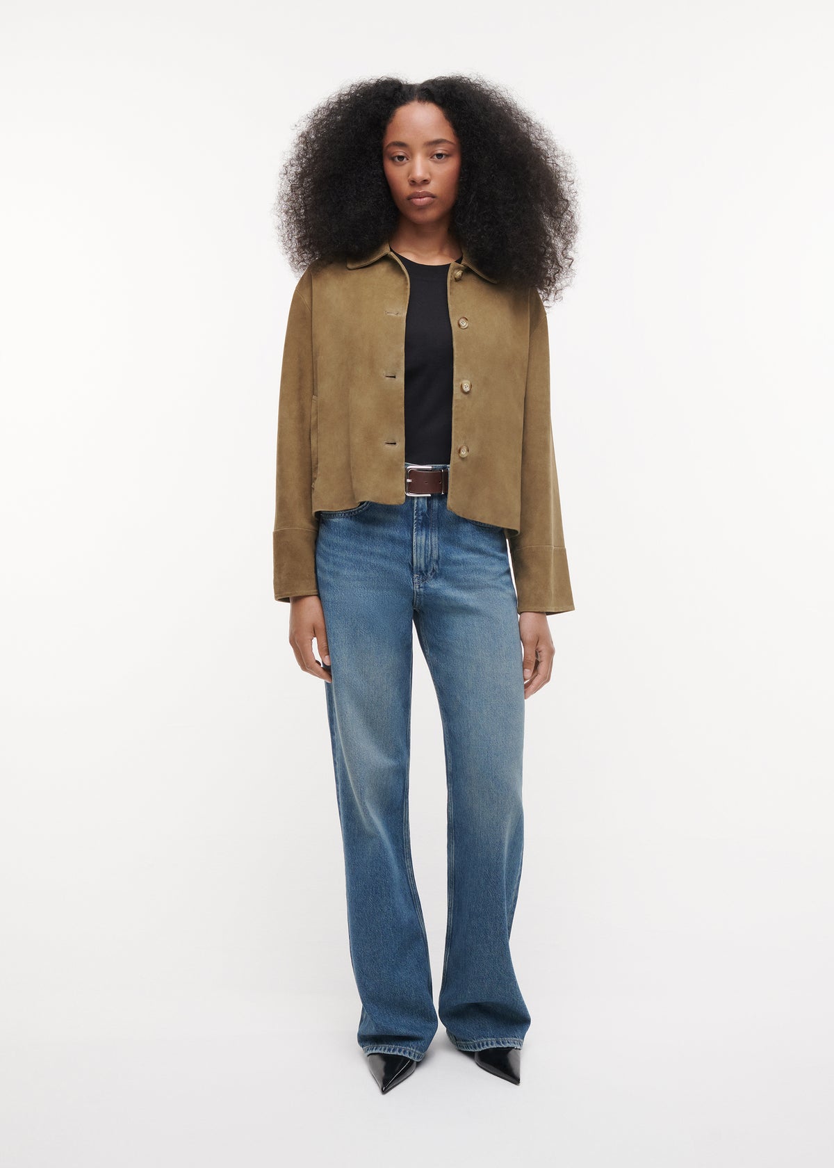 ELAINE Suede Jacket | Pesto