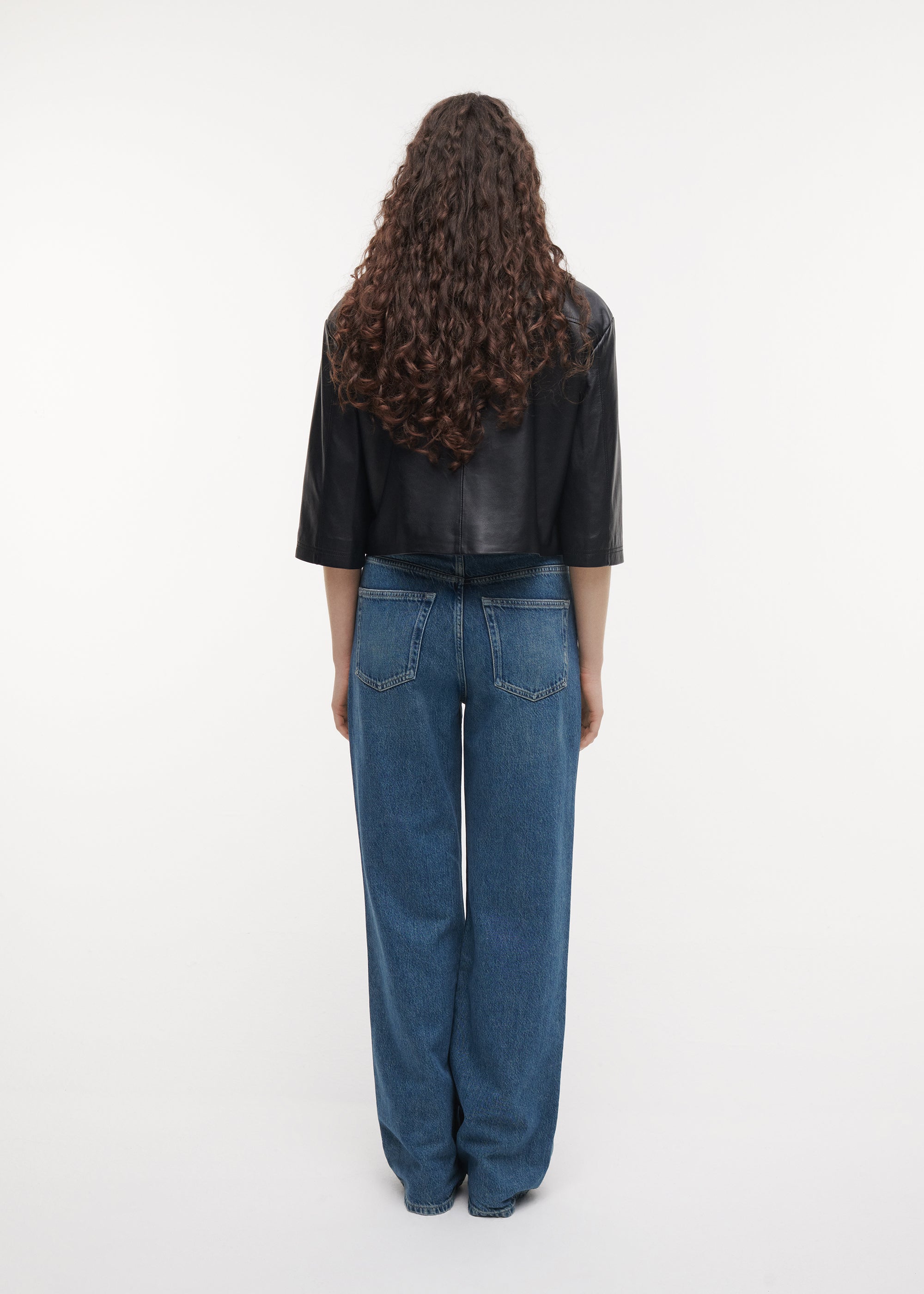 HOLLIS Leather Top | Black