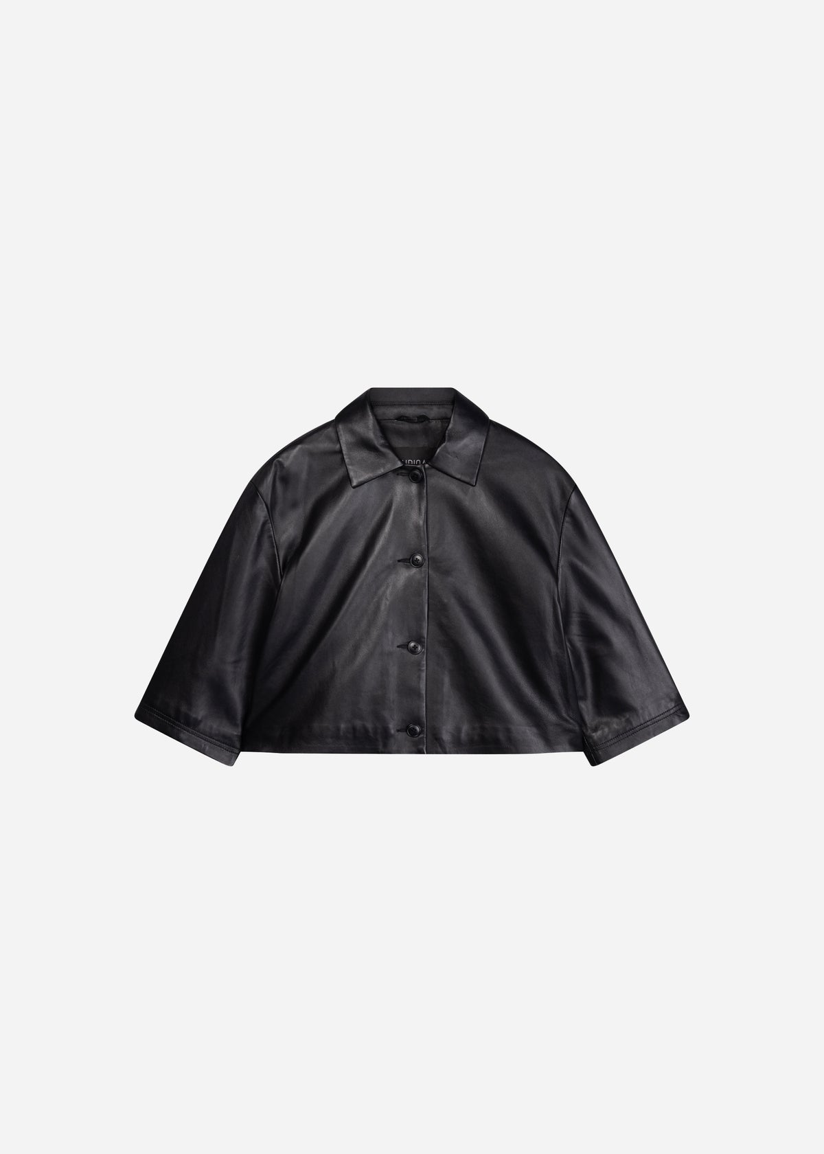 HOLLIS Leather Top | Black