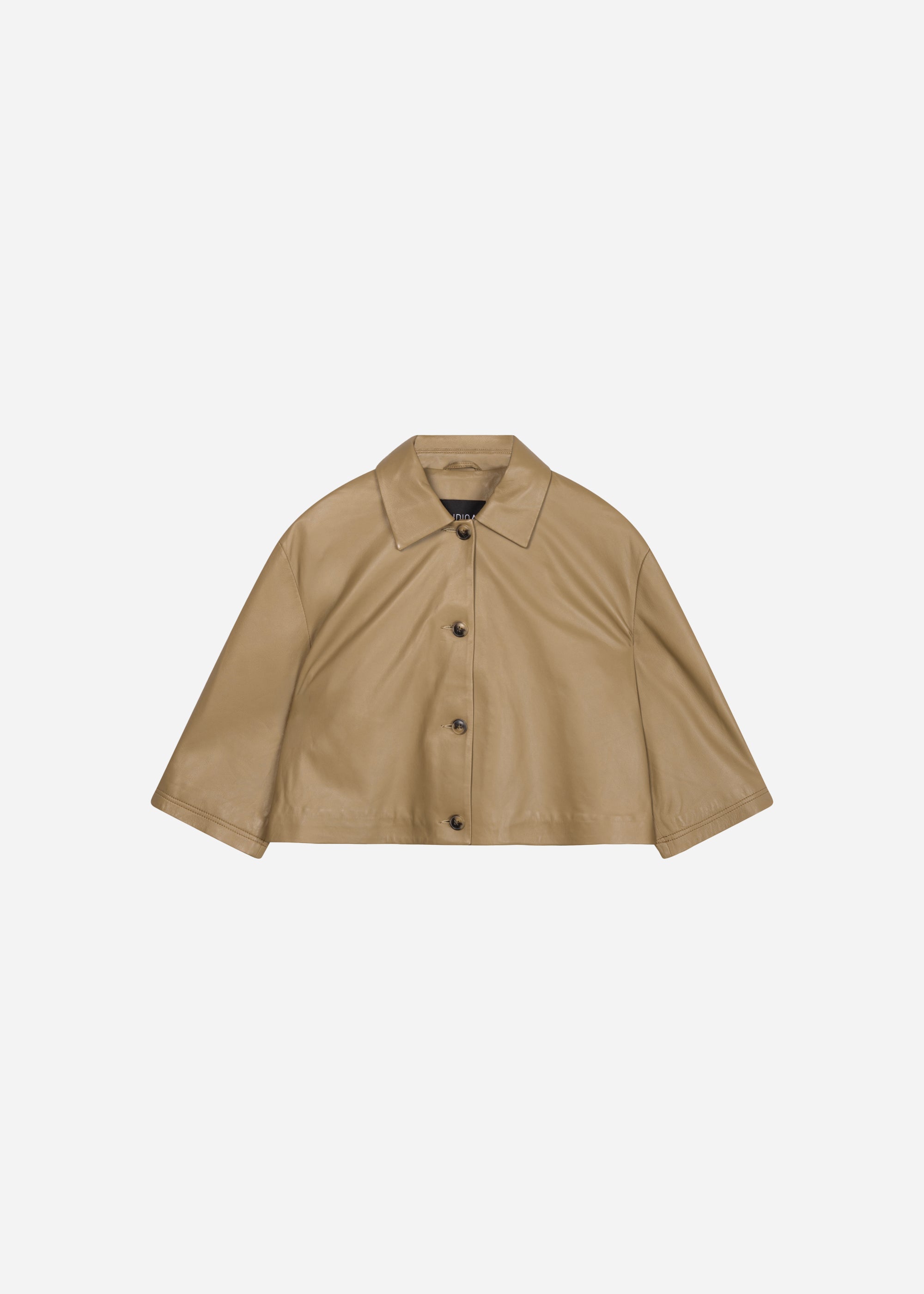 HOLLIS Leather Top | Olive