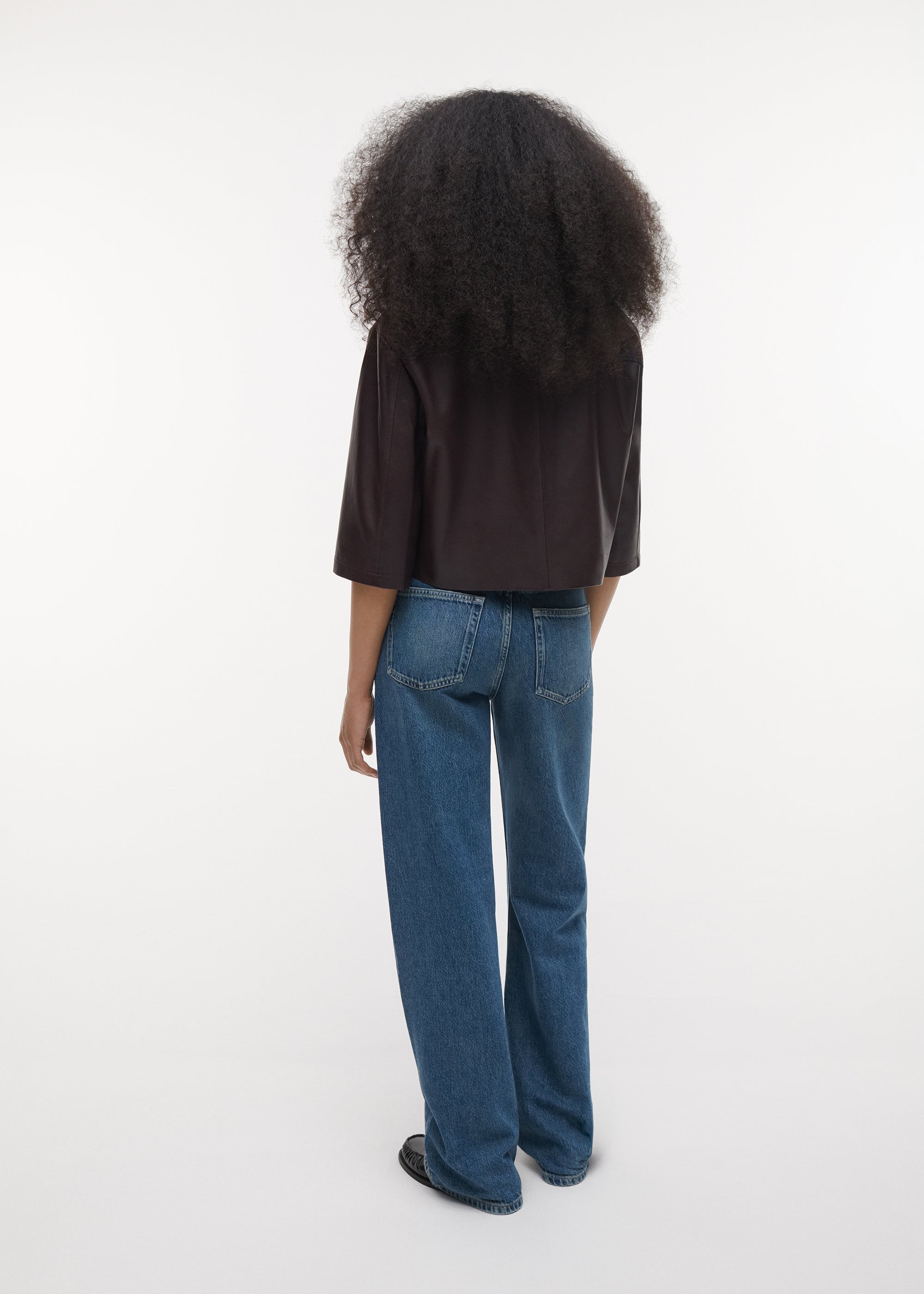 HOLLIS Leather Top | Shiraz