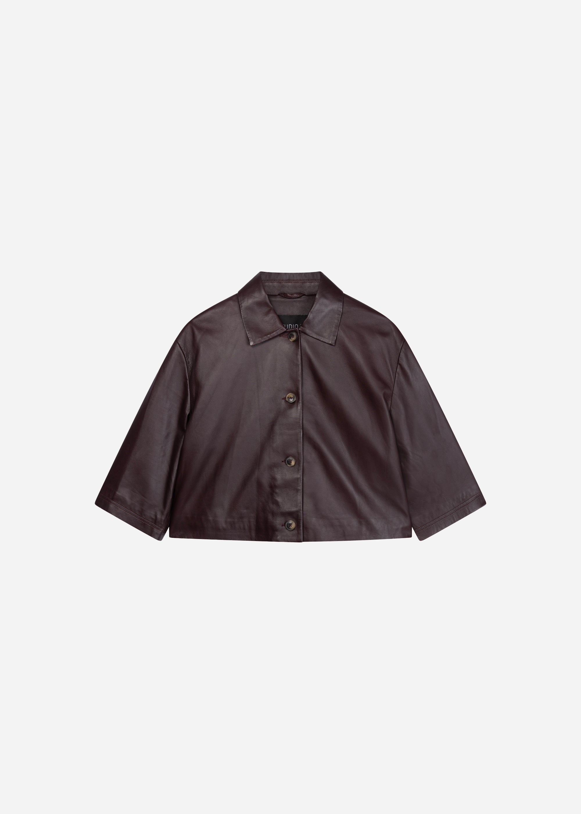 HOLLIS Leather Top | Shiraz