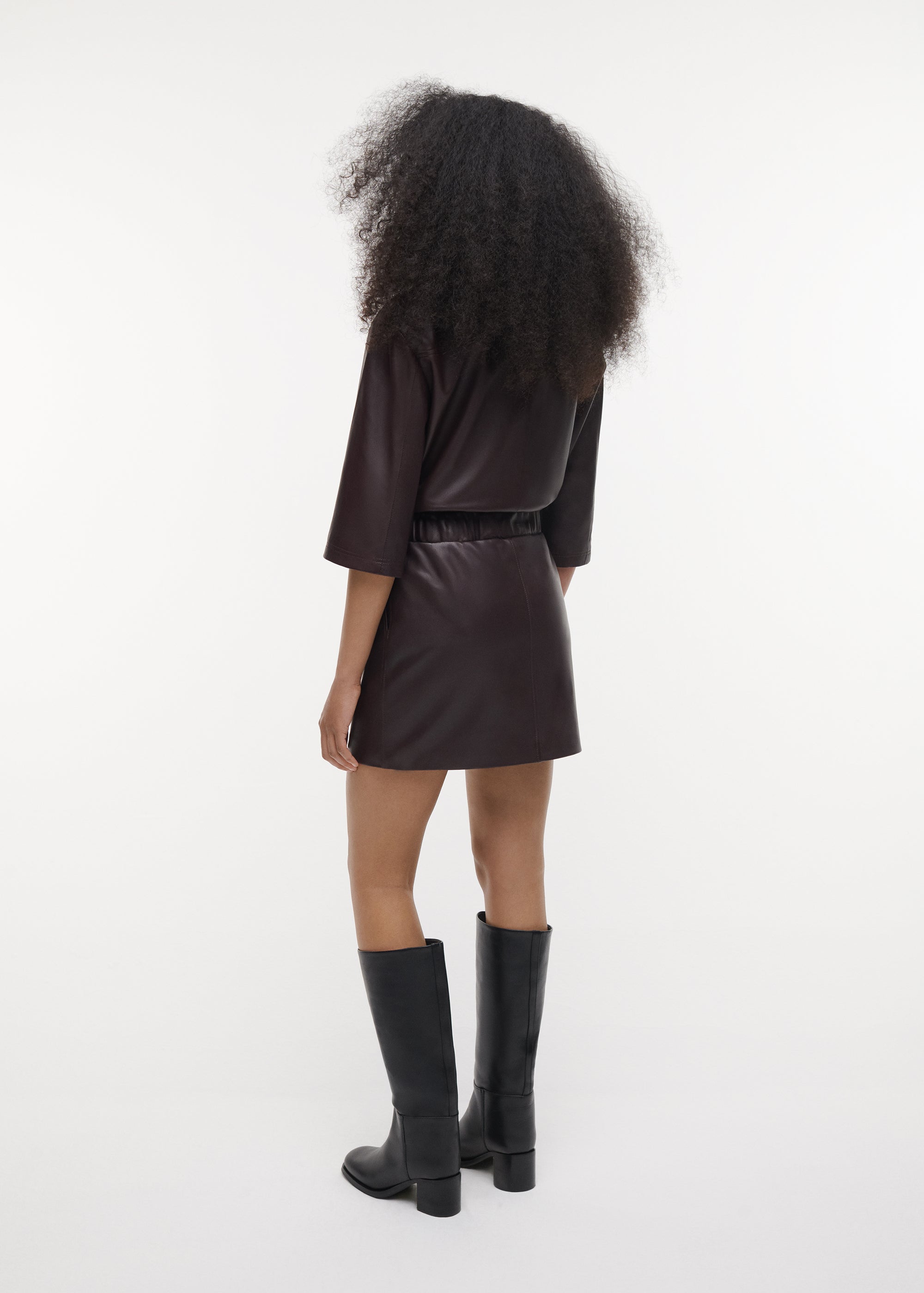 SAIDY Leather Mini Skirt | Shiraz