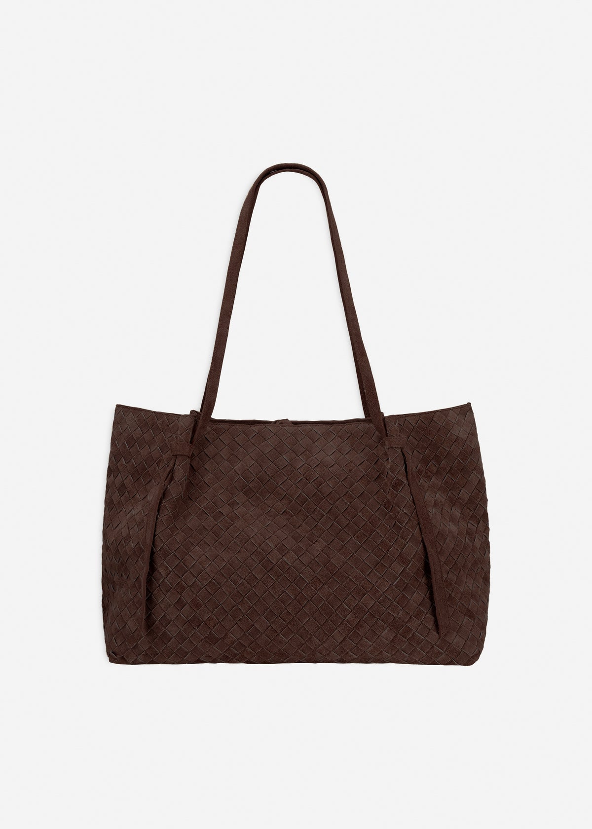 LIANDRA Gritty Suède Tas | Mud Brown