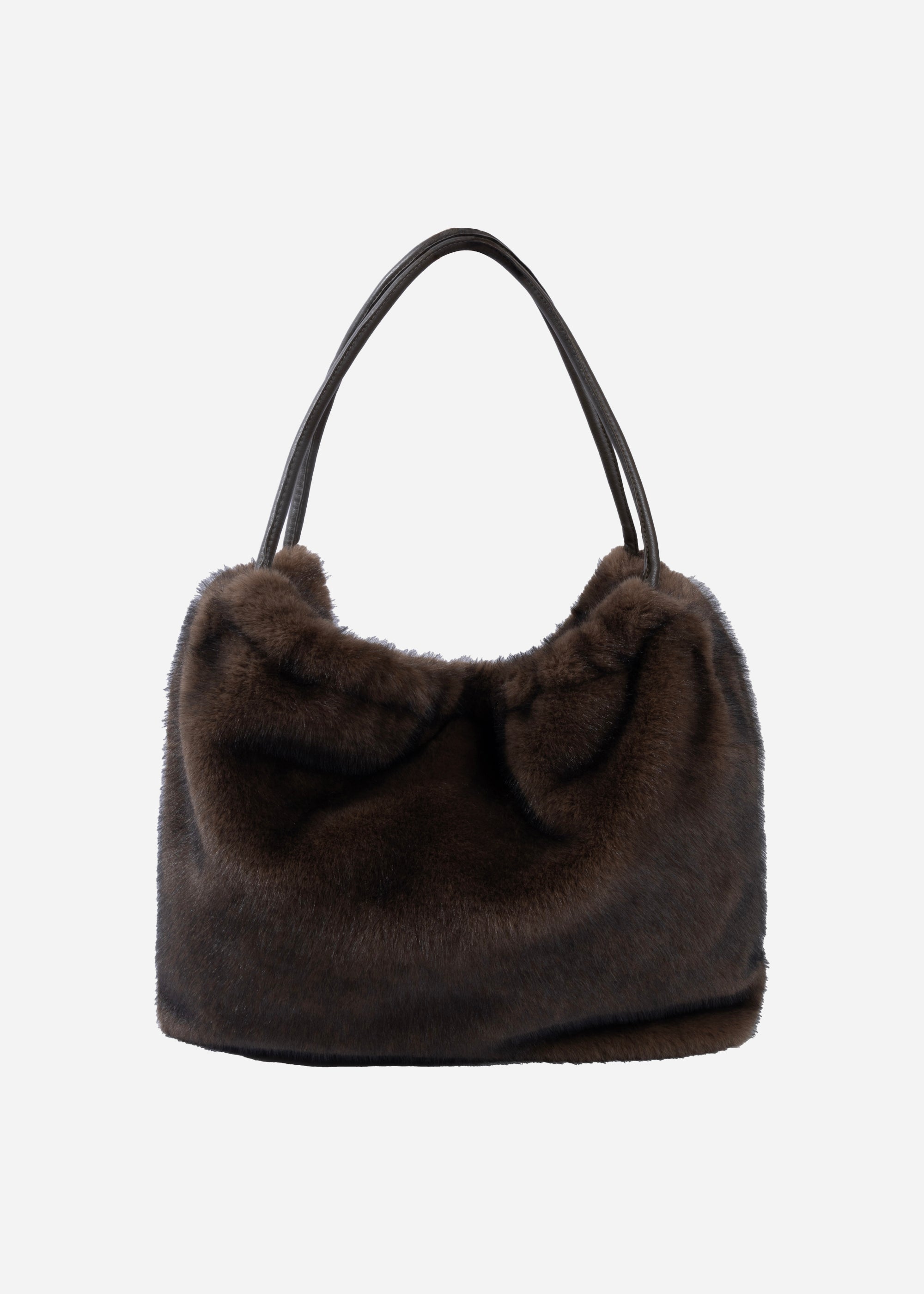 ALEXI Faux Fur Bag | Choco
