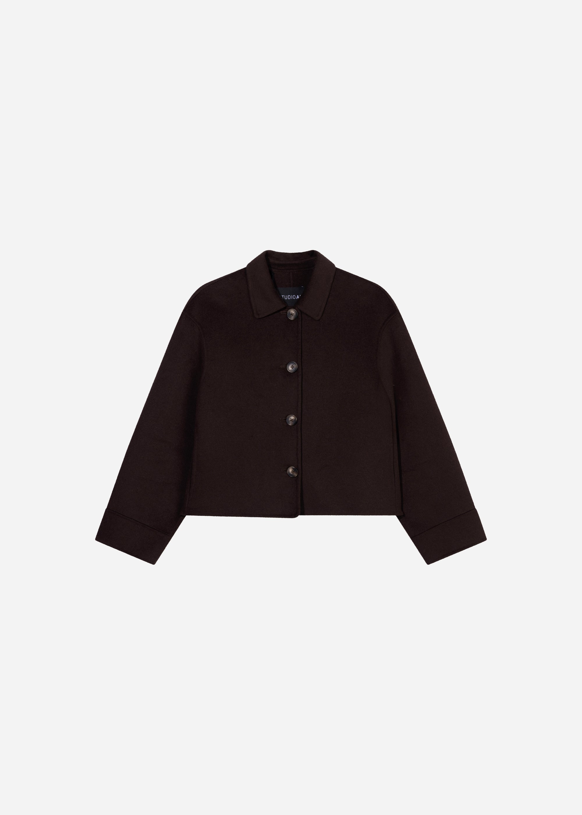 NICOLINA Wool Jacket | Dark Brown