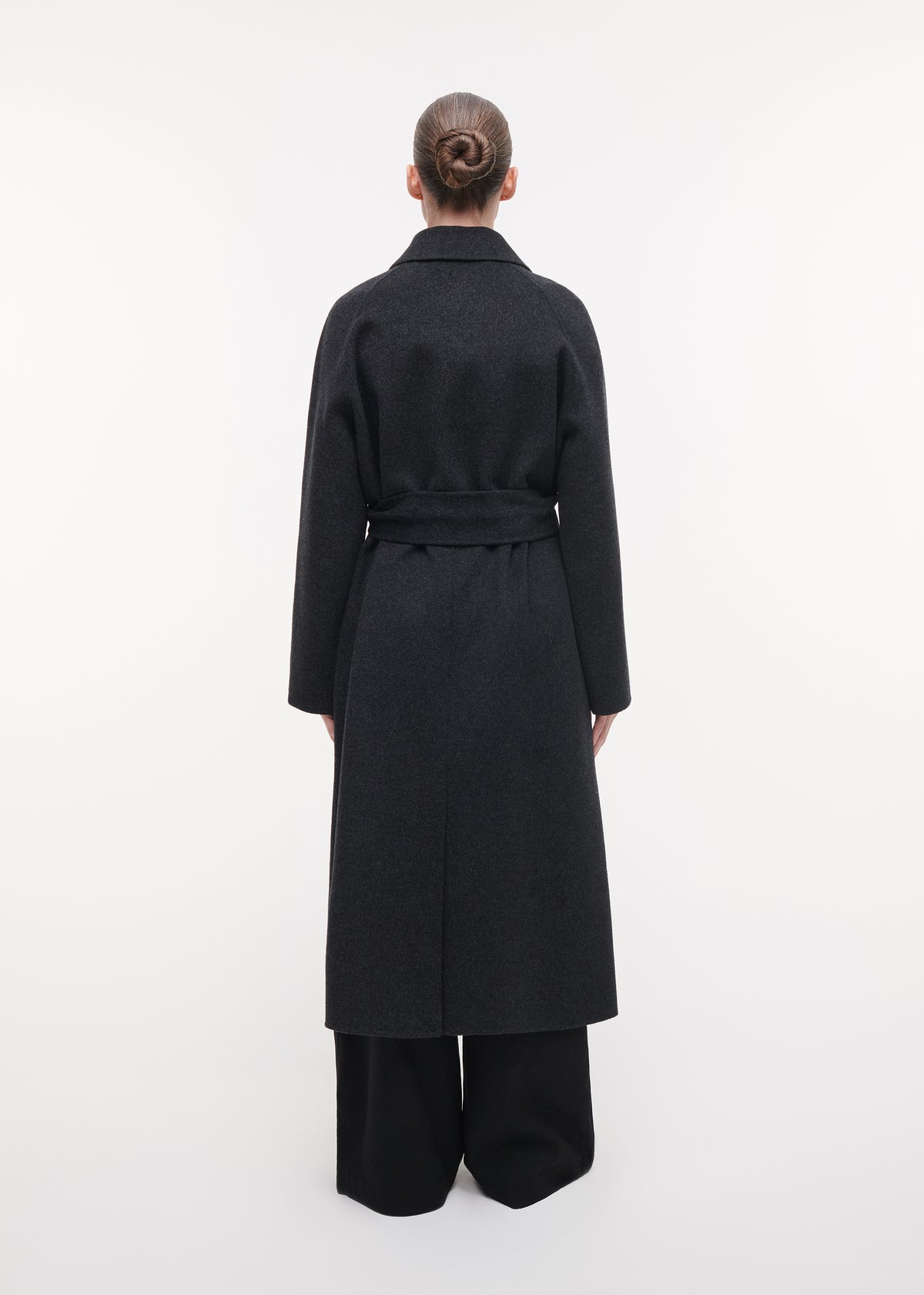 JOY Belted Wool Coat | Storm Iron