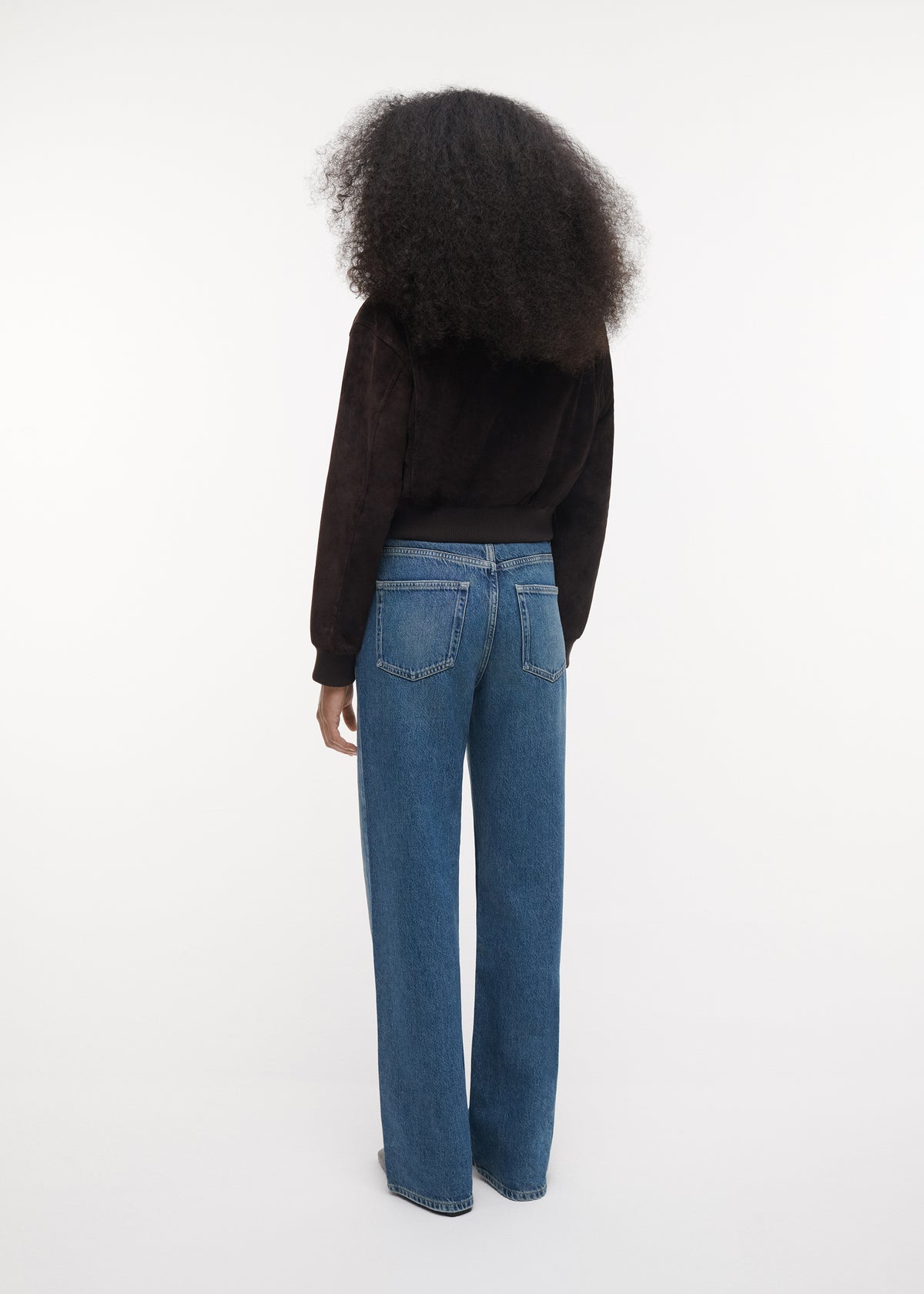 SLOANE | Suede Bomber Jacket | Velvet Brown