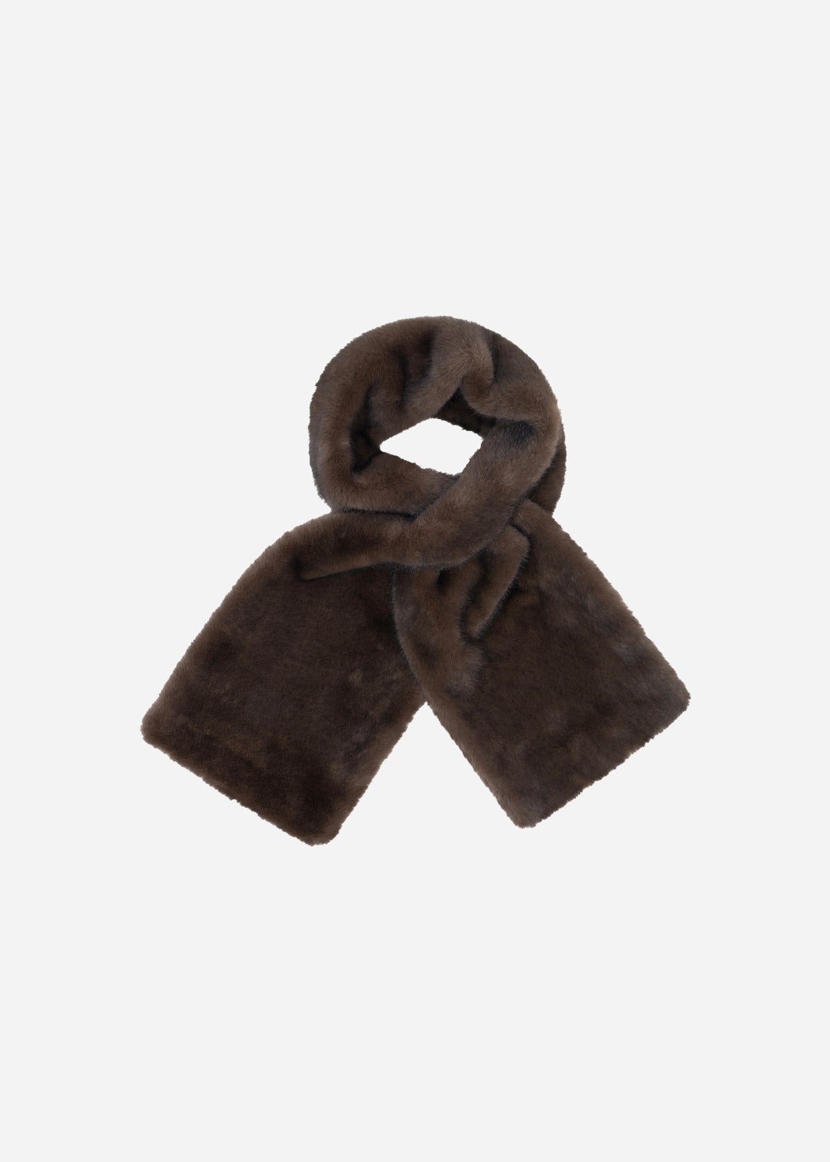 JEMMA Faux Fur Scarf | Choco