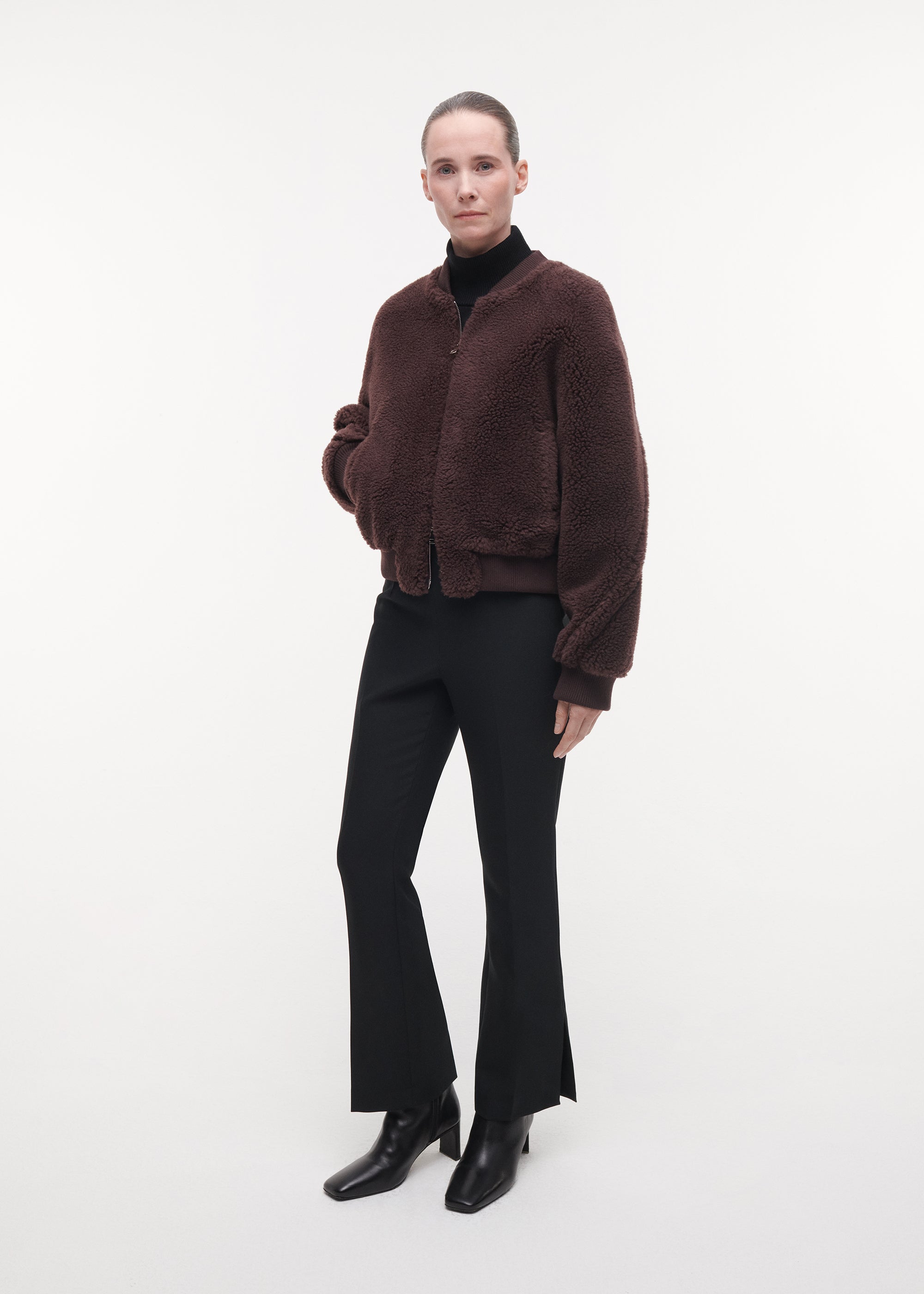LAURA Teddy Bomber Jacke | Shiraz