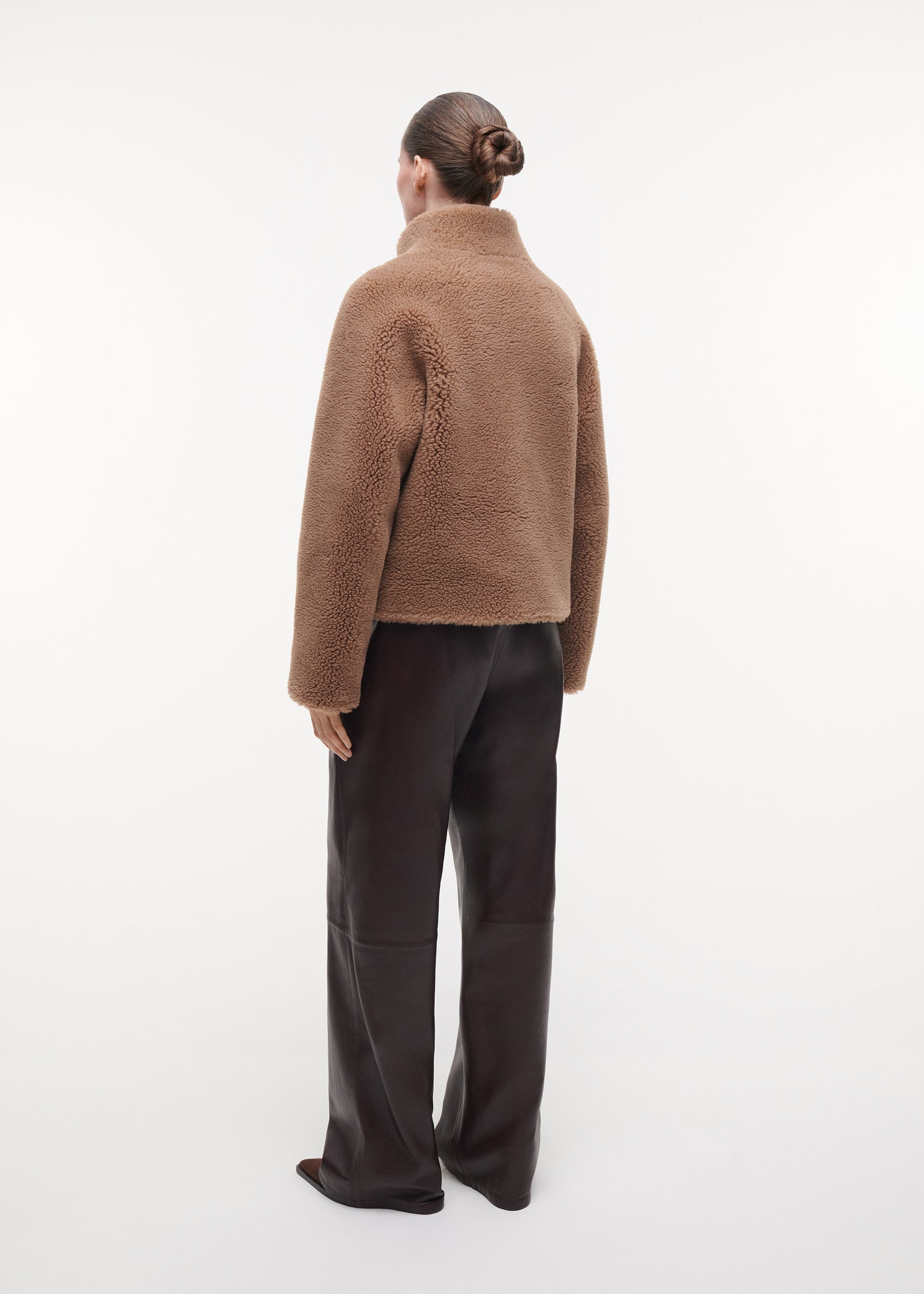 MALLOW Teddy Wool Jacket | Camel