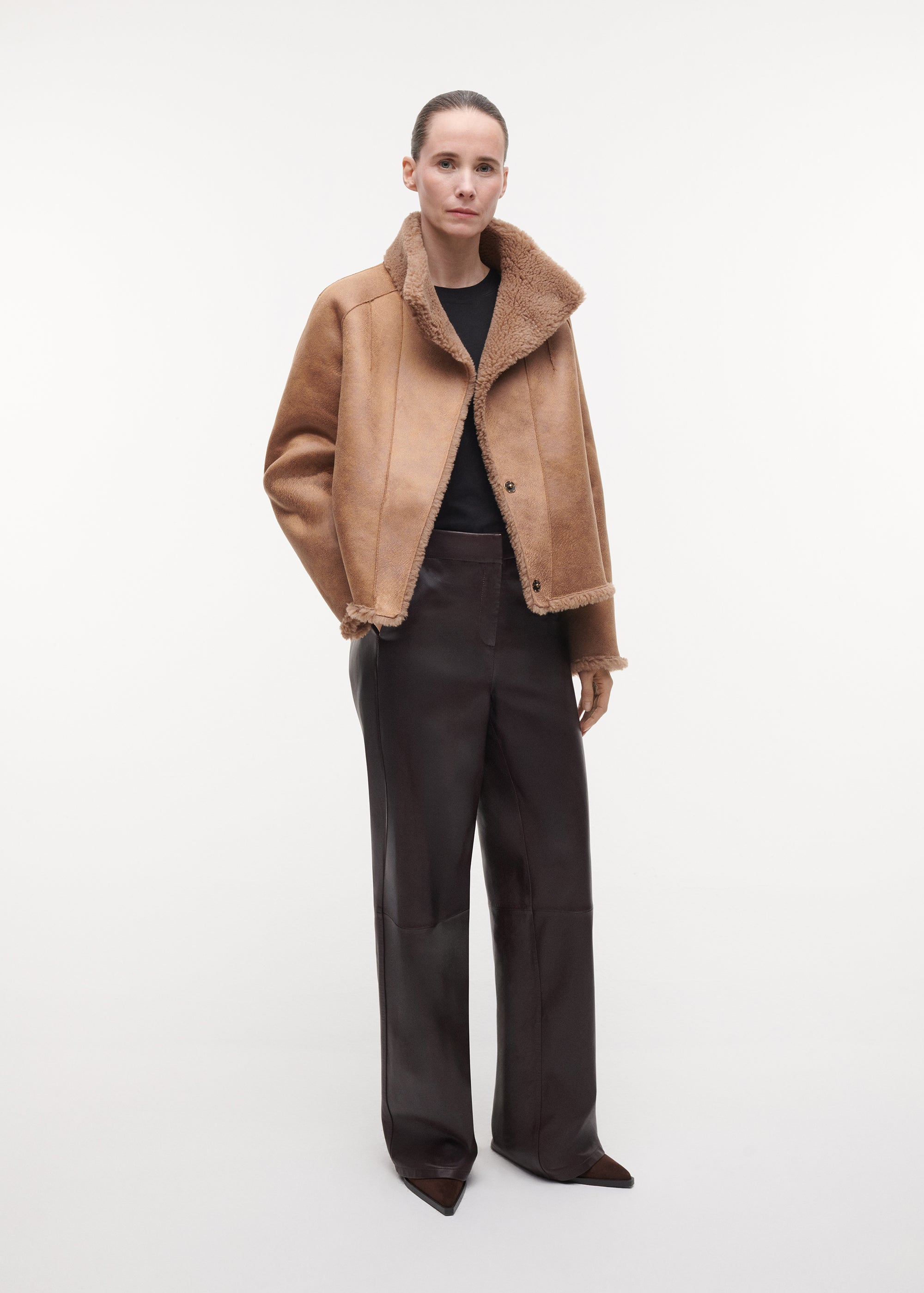 MALLOW Teddy Wool Jacket | Camel