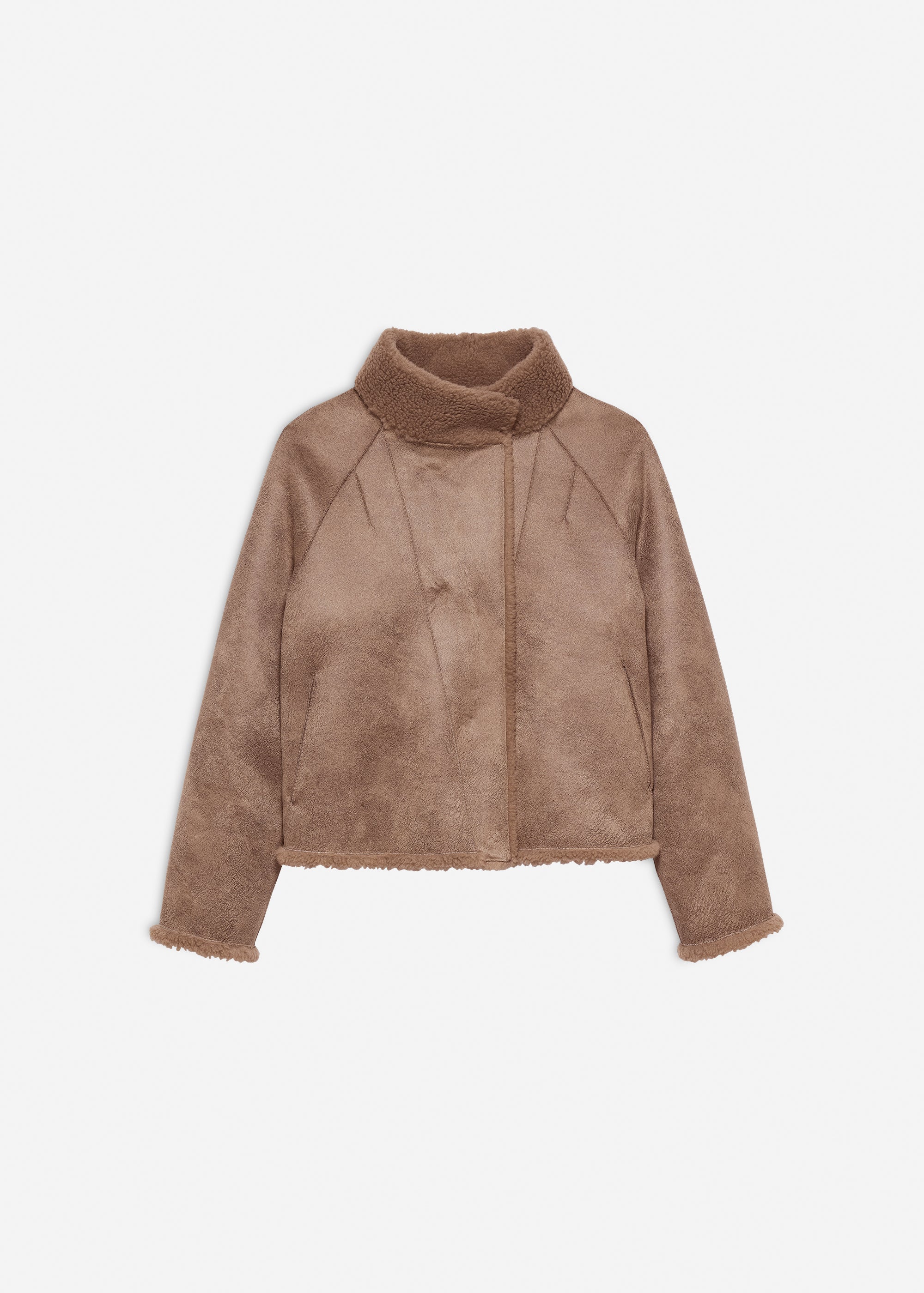 MALLOW Teddy Wool Jacket | Camel