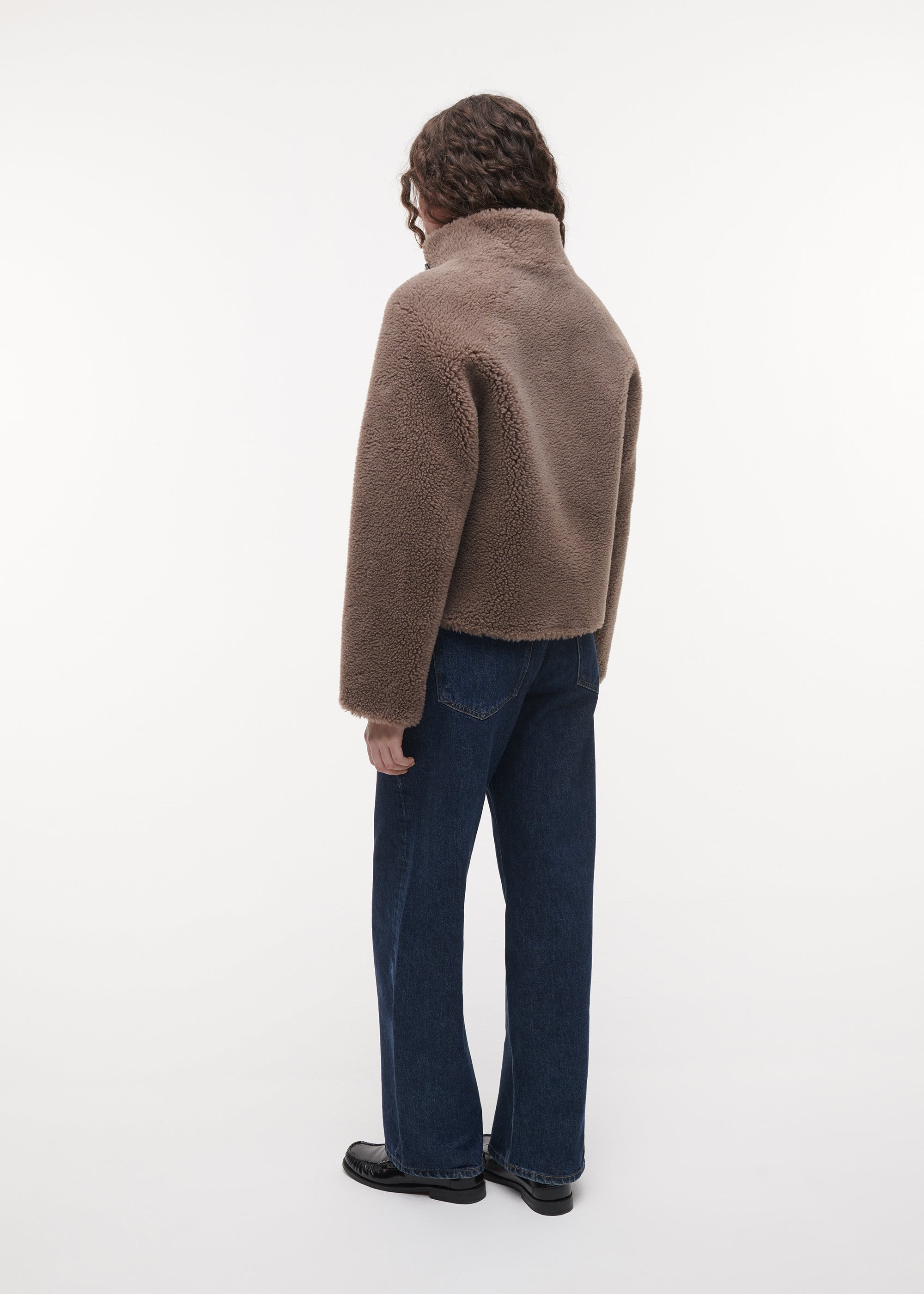 MALLOW Teddy Wool Jacket | Pebble