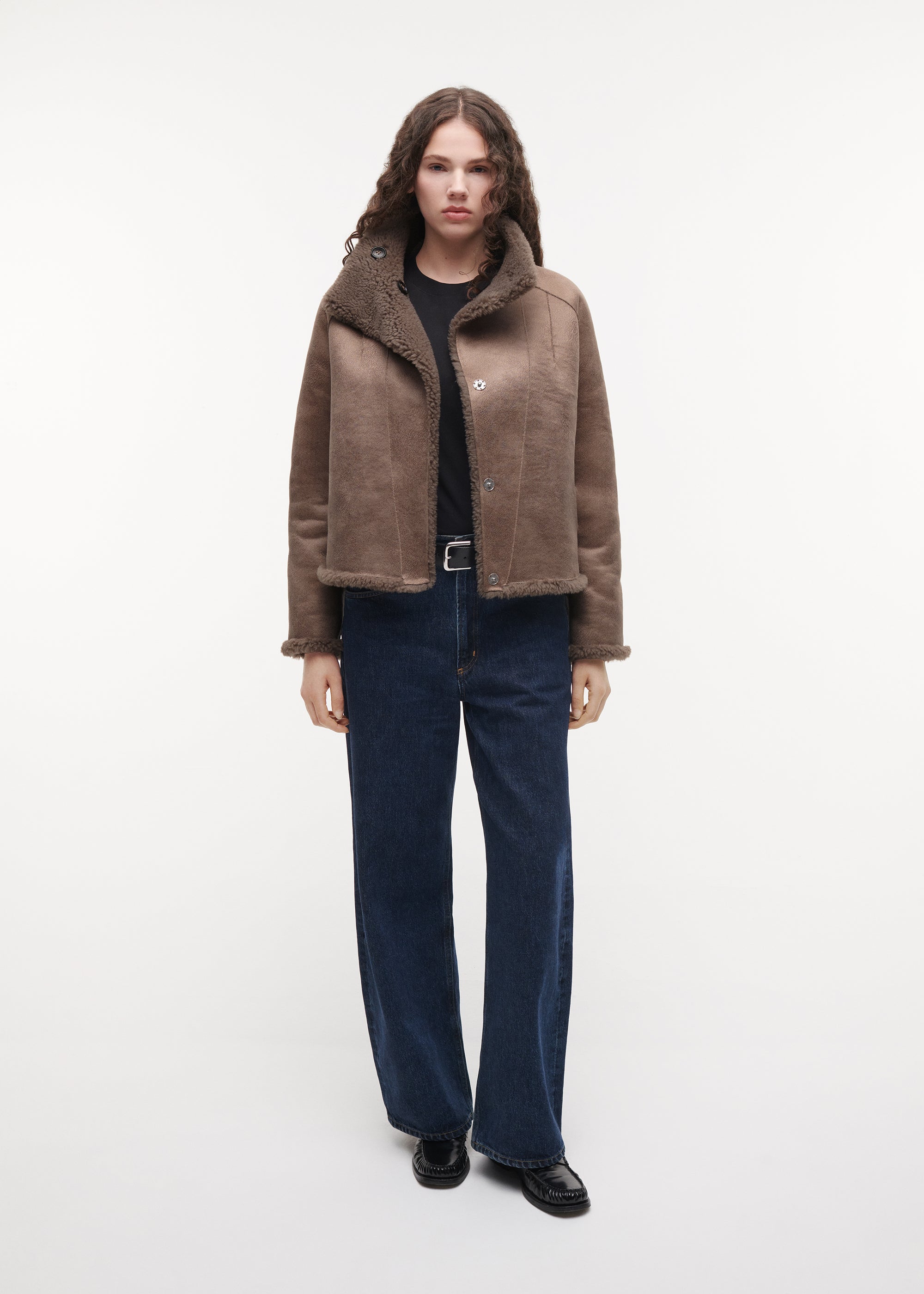 MALLOW Teddy Wool Jacket | Pebble