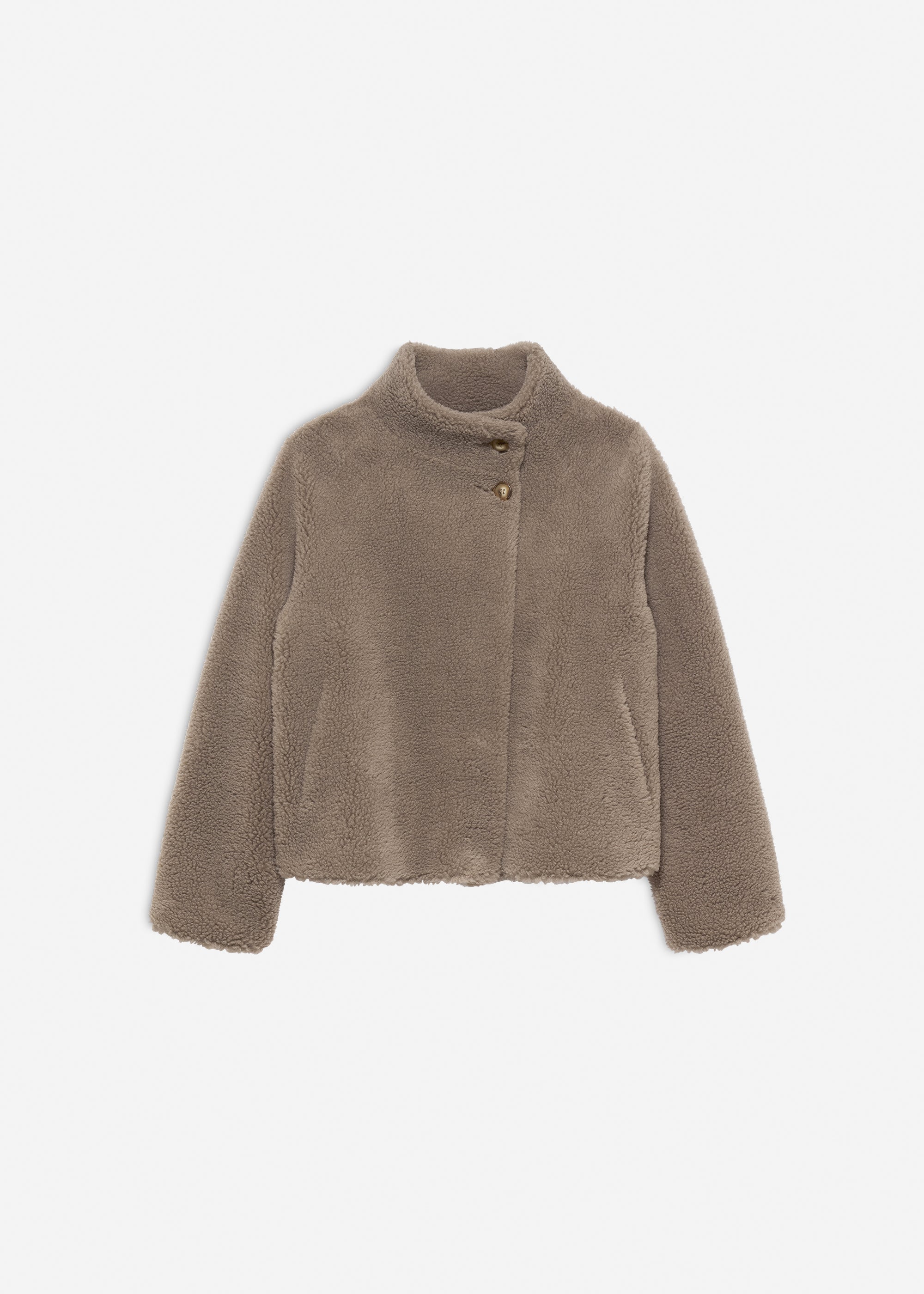 MALLOW Teddy Wool Jacket | Pebble
