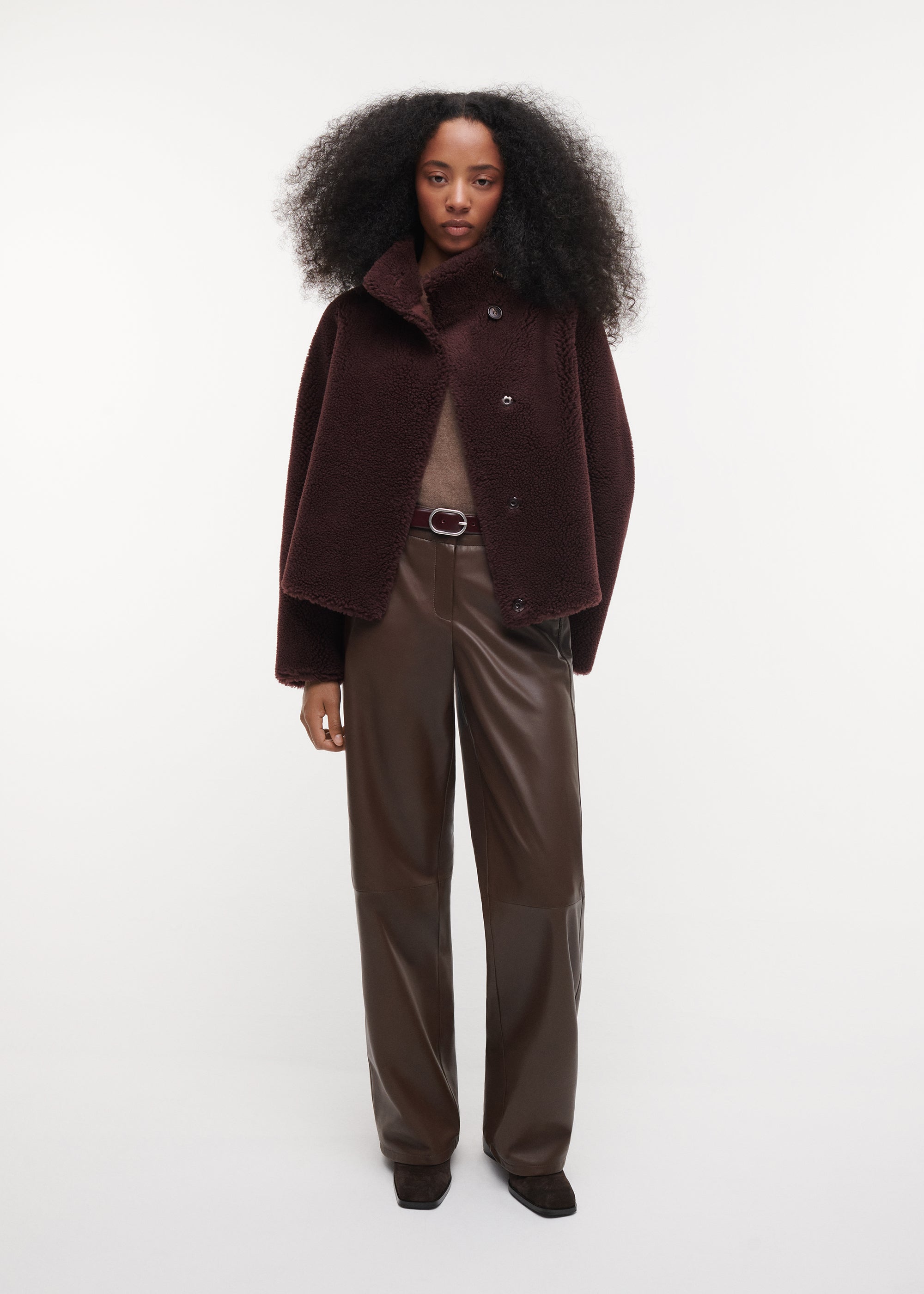 MALLOW Teddy Wool Jacket | Shiraz