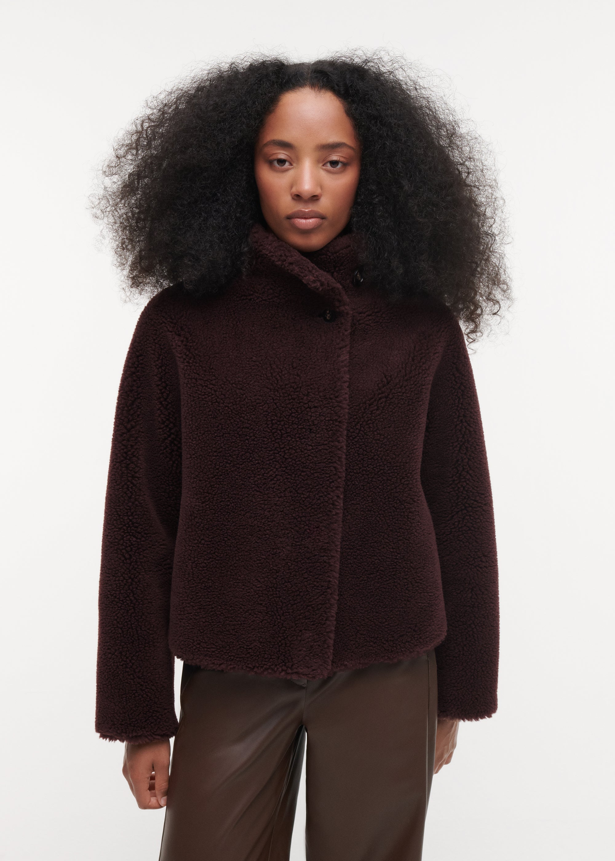 MALLOW Teddy Wool Jacket | Shiraz