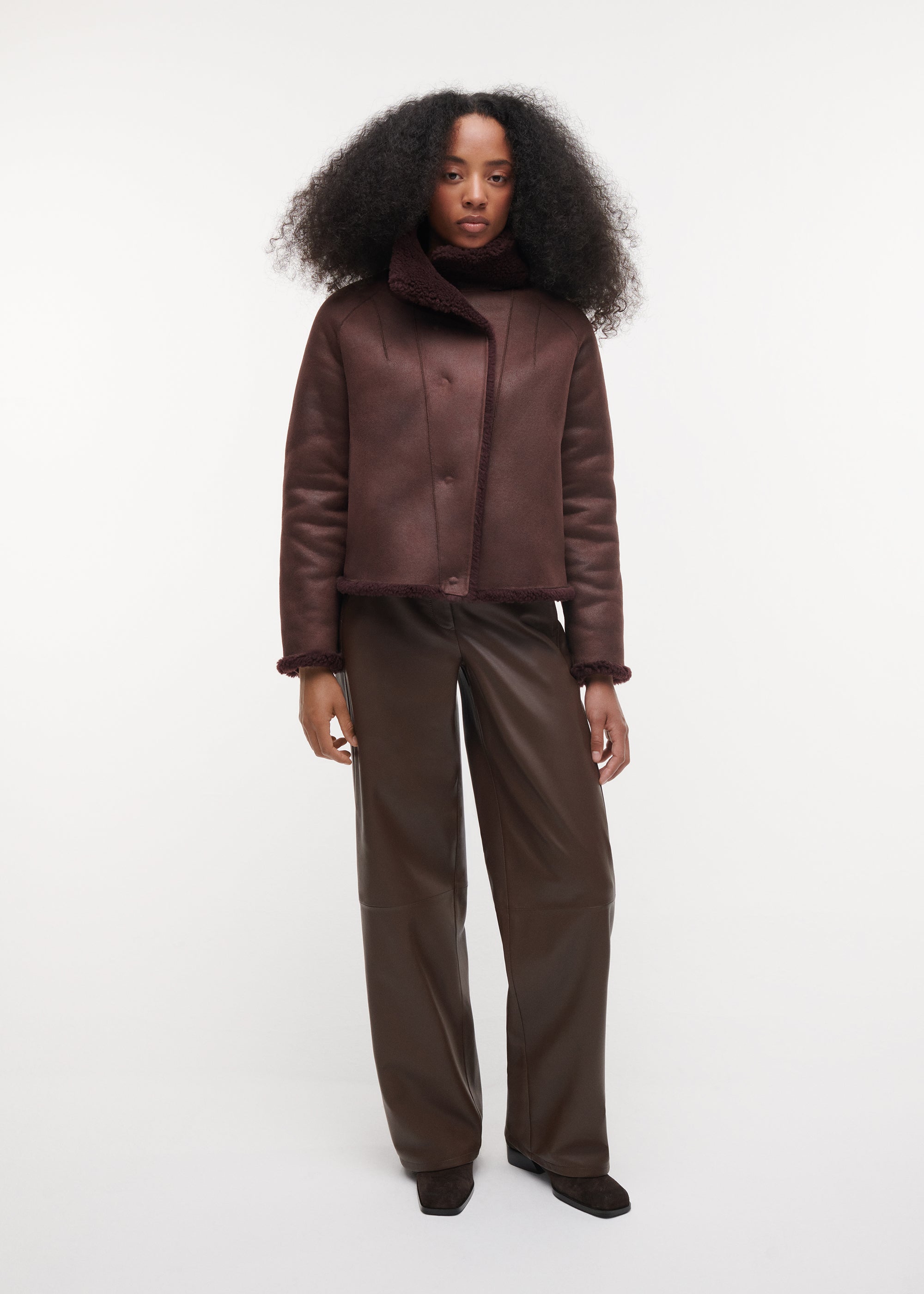 MALLOW Teddy Wool Jacket | Shiraz