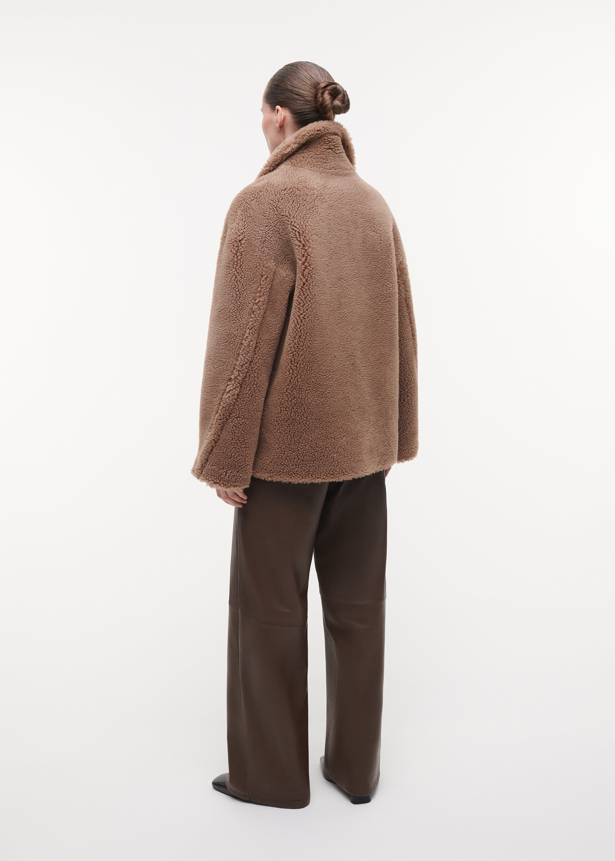 MAYA Teddy Wool Jacket | Camel
