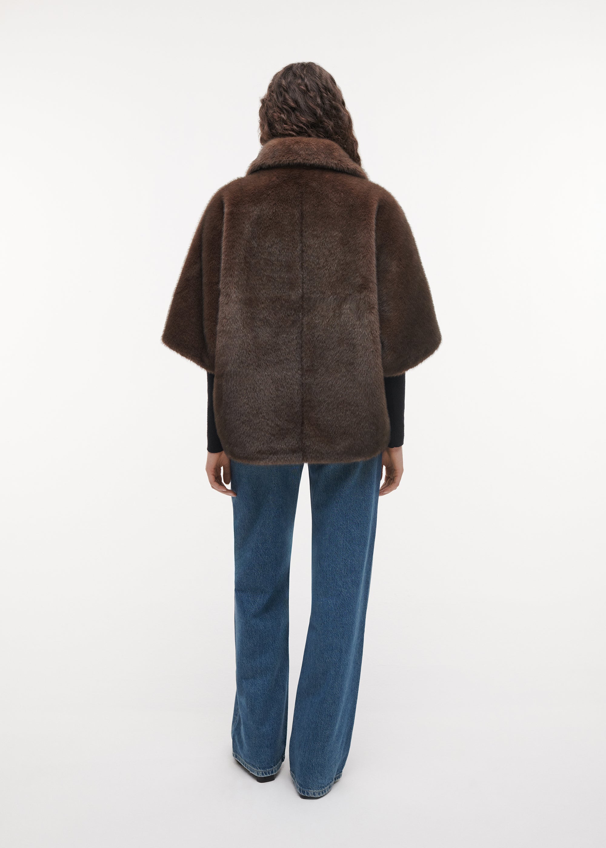 CLARA Faux fur Overshirt | CHOCO