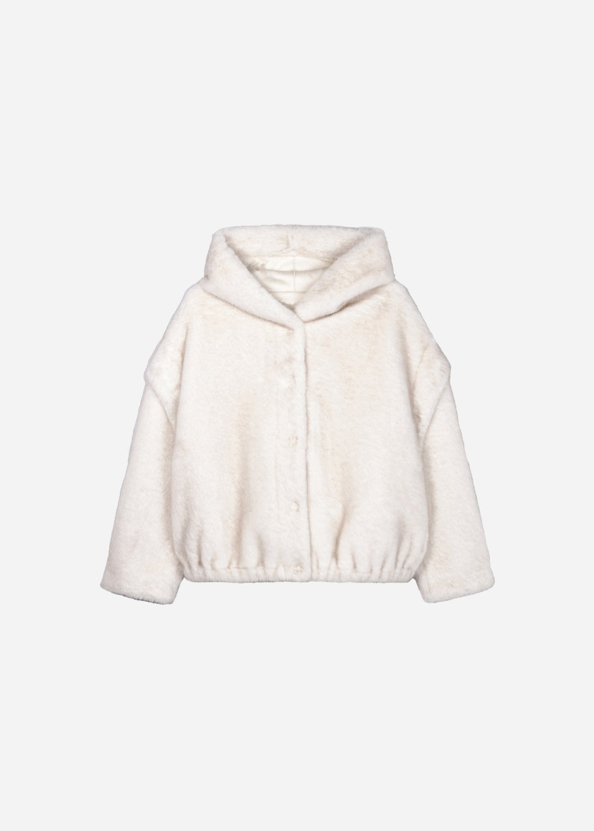 ISADEE Dubbelzijdige Faux Fur Jas | Ecru