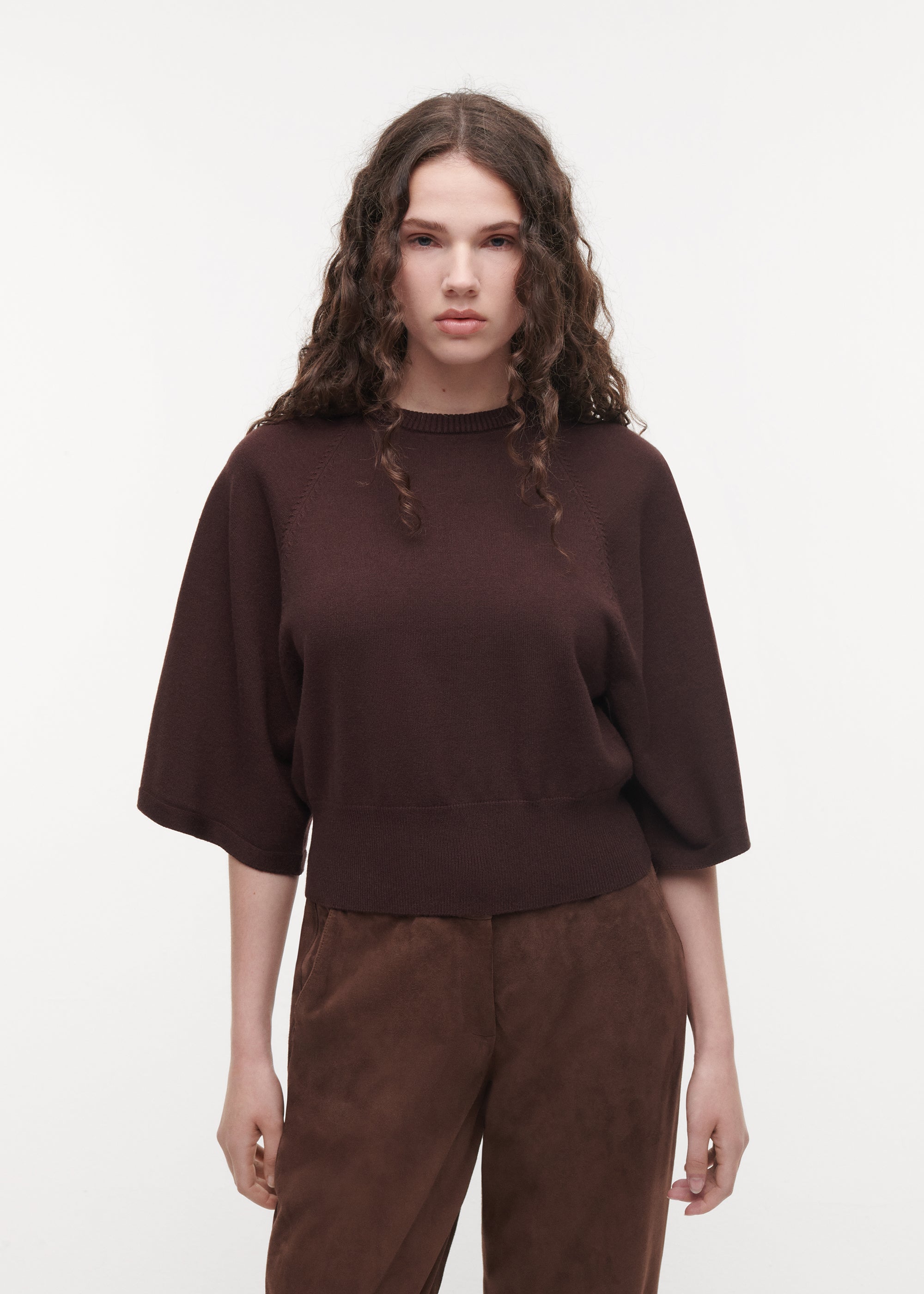 MARISOL Viscose Top | Cacao