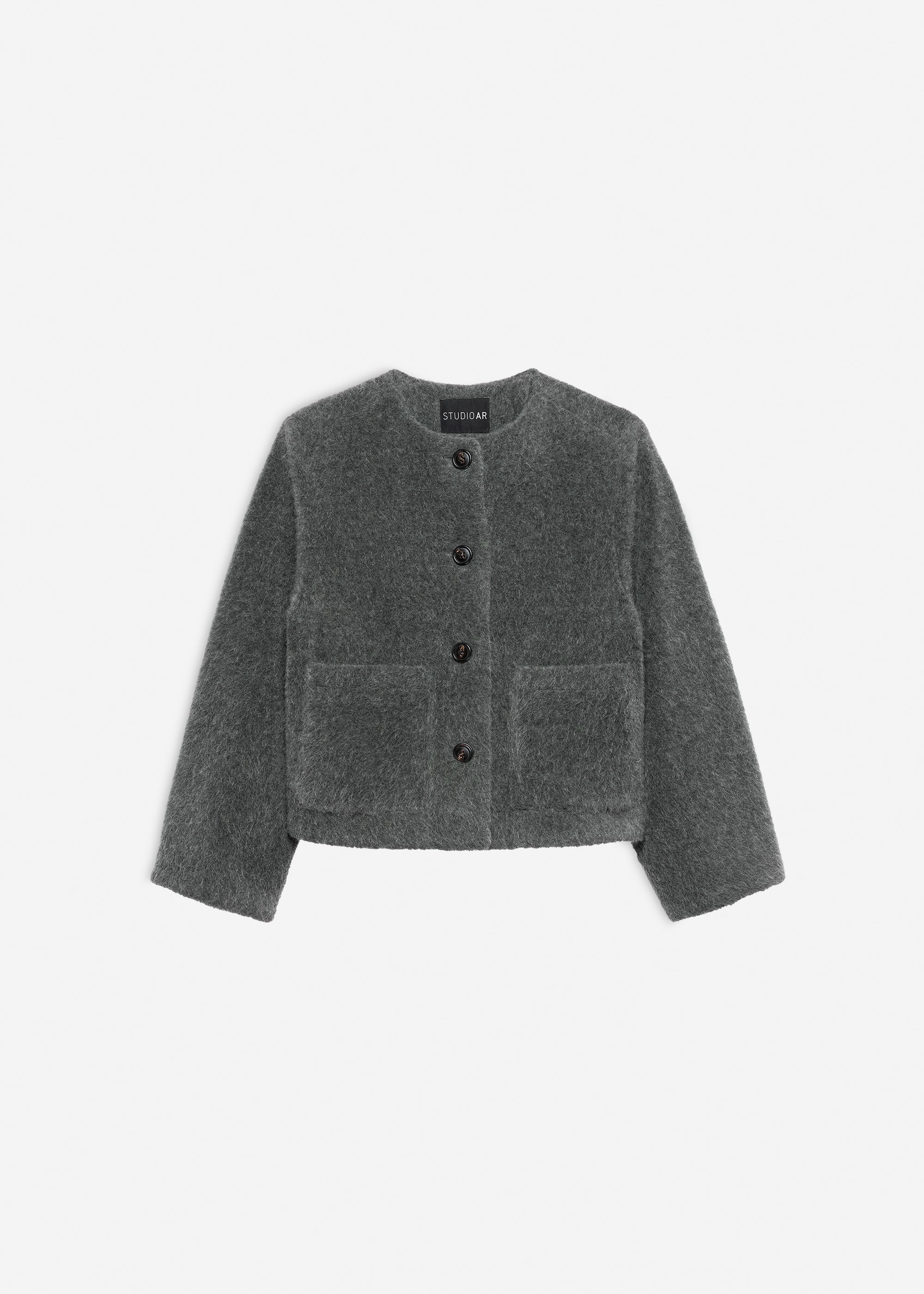 AUBREY Faux Mohair Jacket