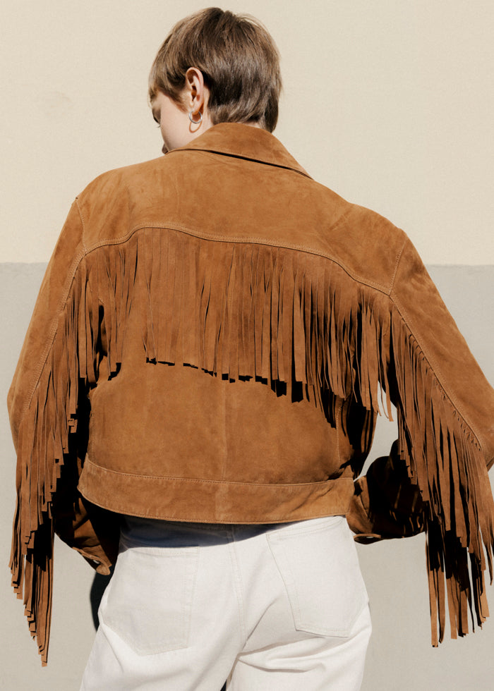 SUE Suede Fringe Jacket