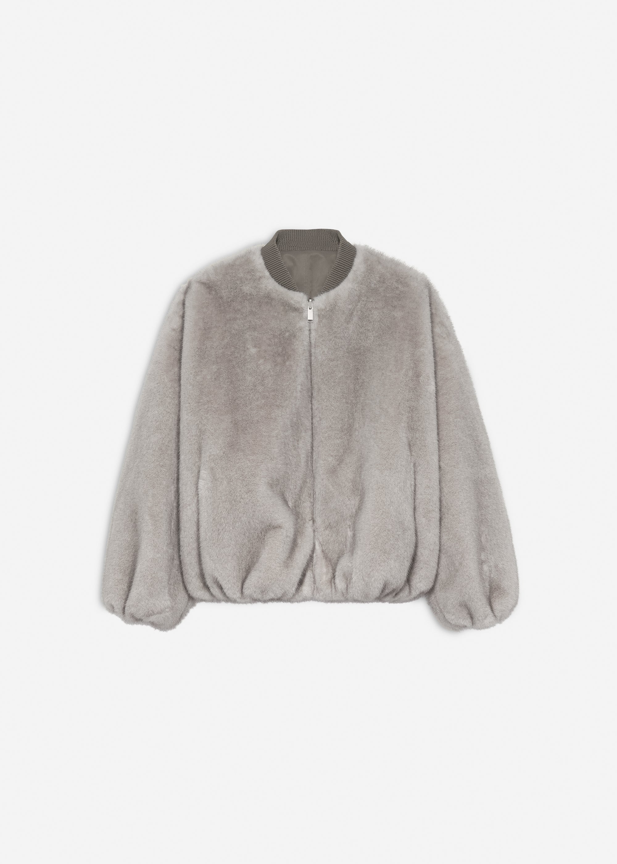 ETTA Faux Fur Bomber Jacket