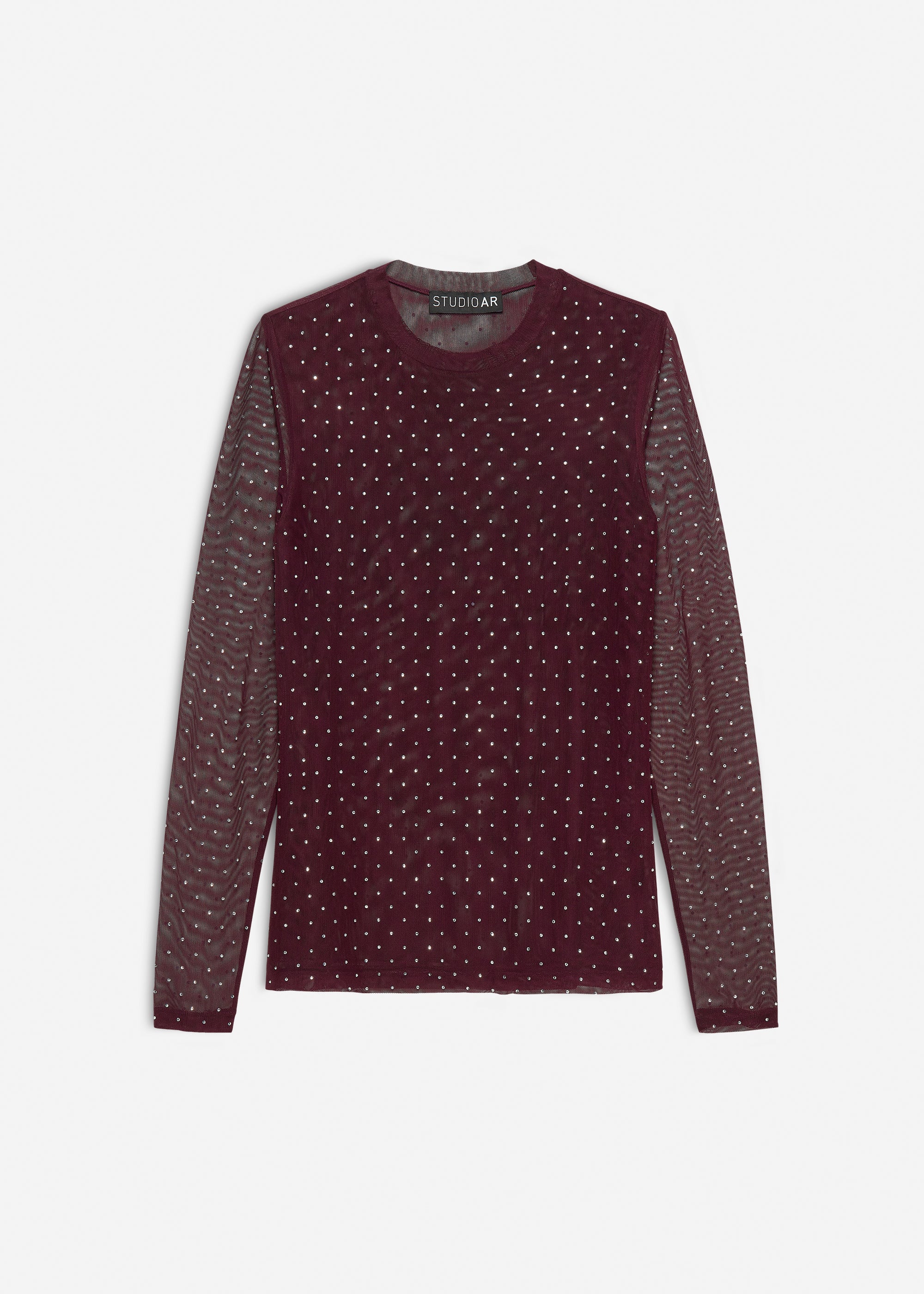 INES Glitter Mesh Top