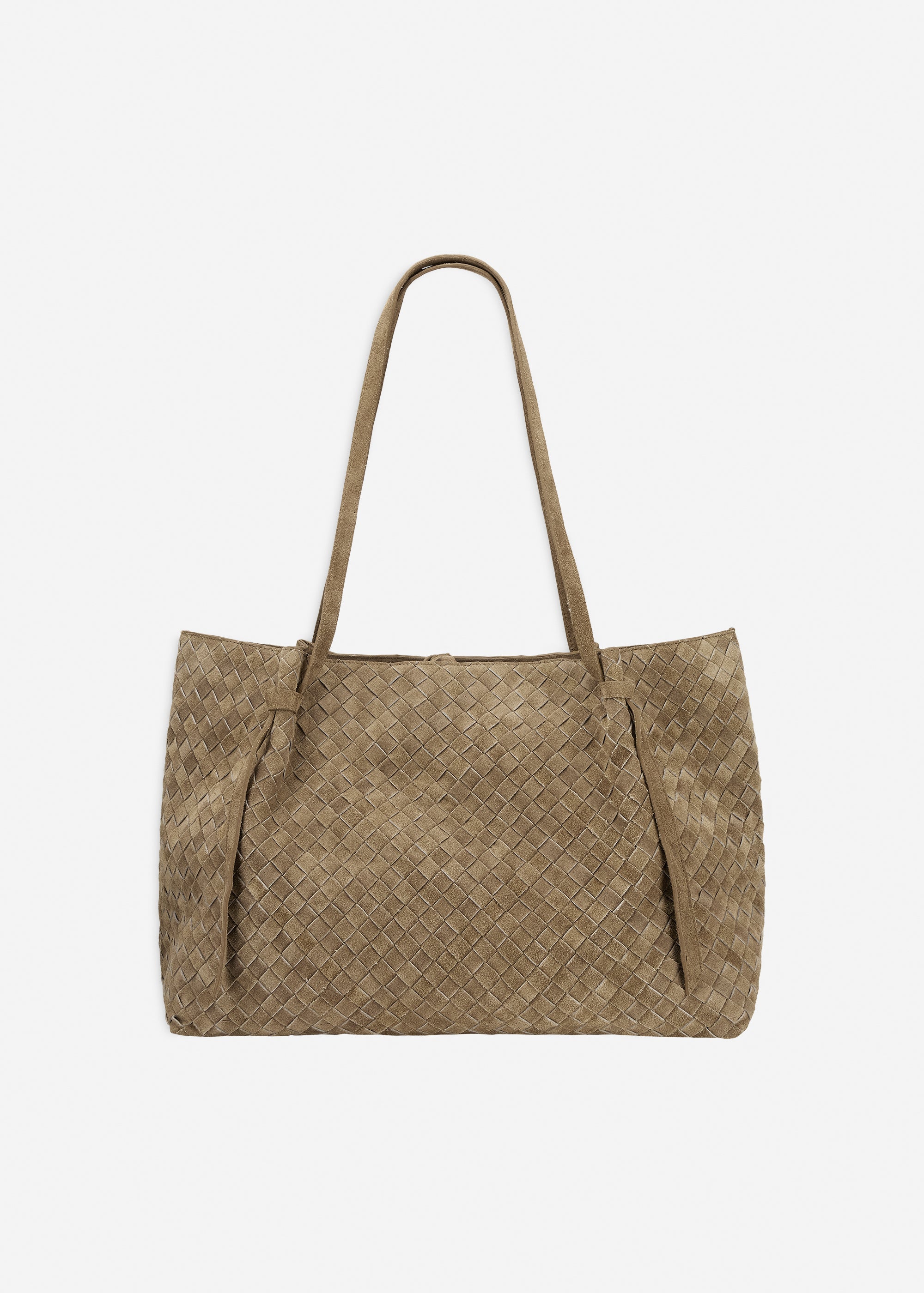 LIANDRA Woven Gritty Suede Bag