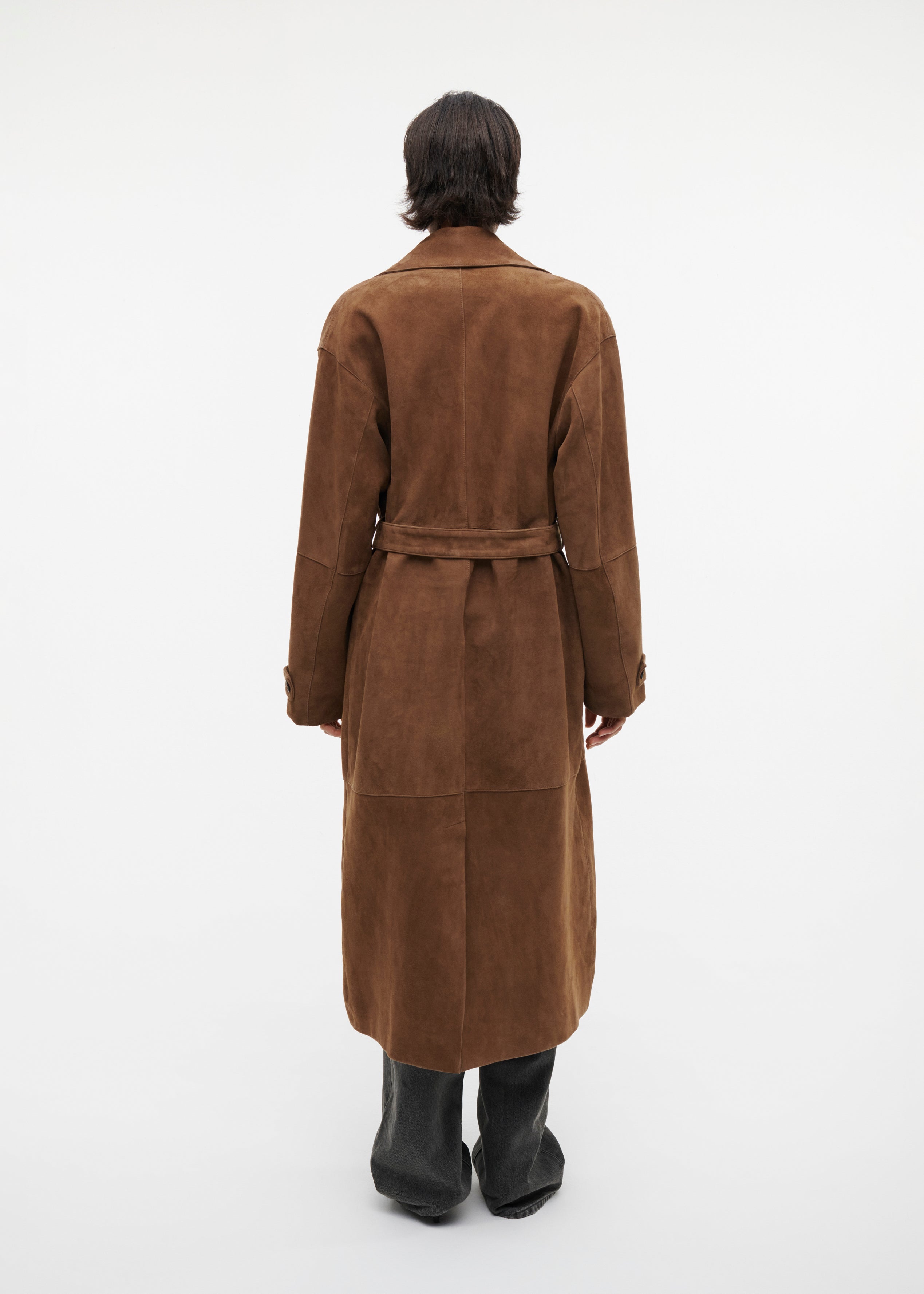 LILY Long Suede Coat