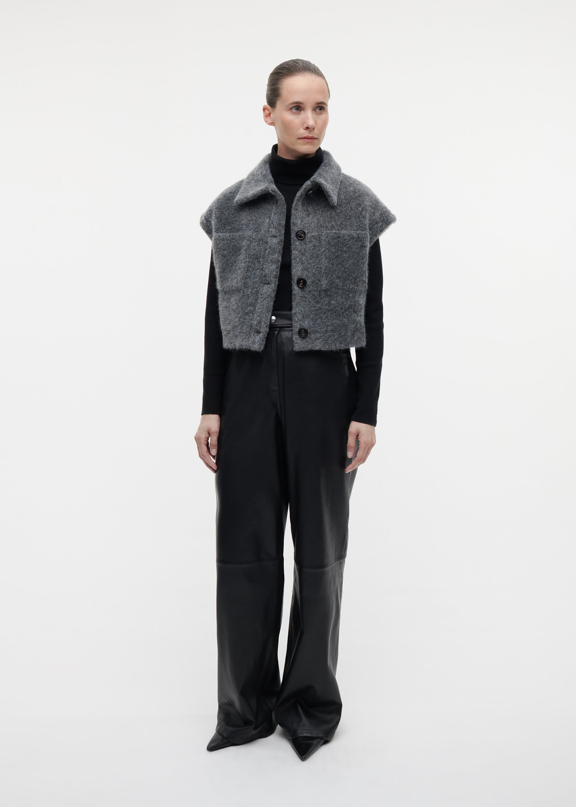 PLUME Faux Mohair Gilet