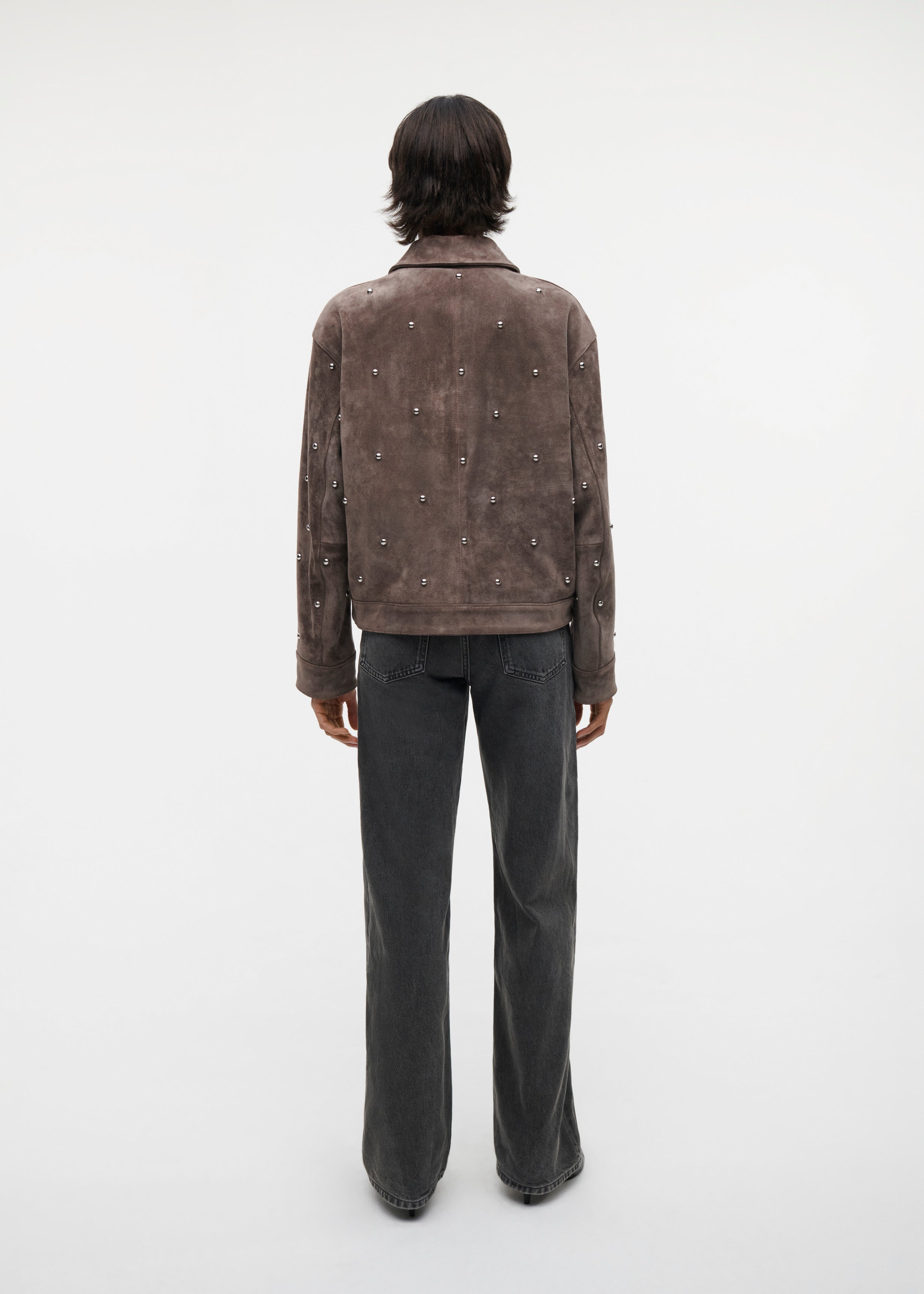 TINA Gritty Suede Studs Jacket