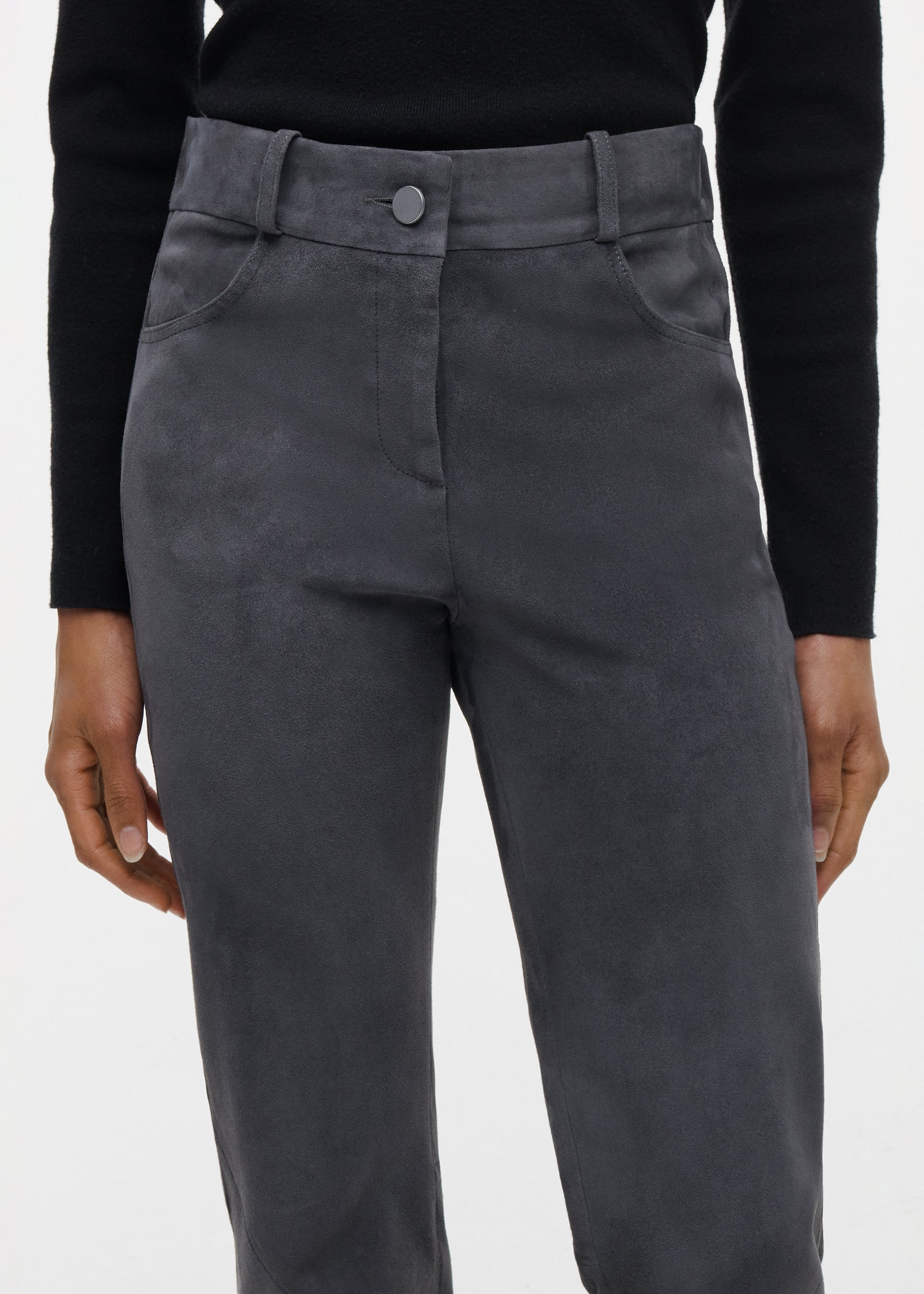DUANA Suede Stretch Trousers