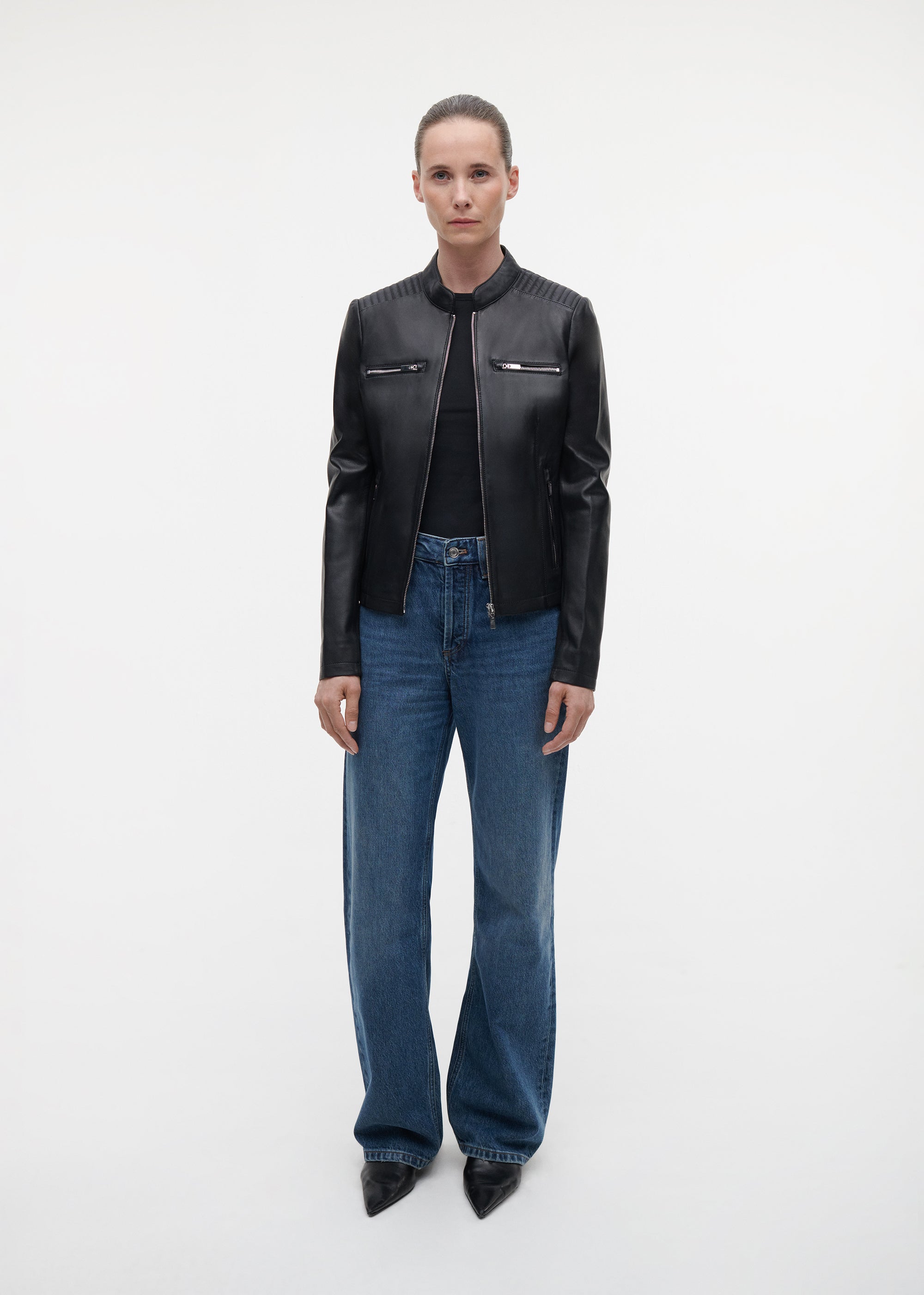 TUYA Leather Biker Jacket