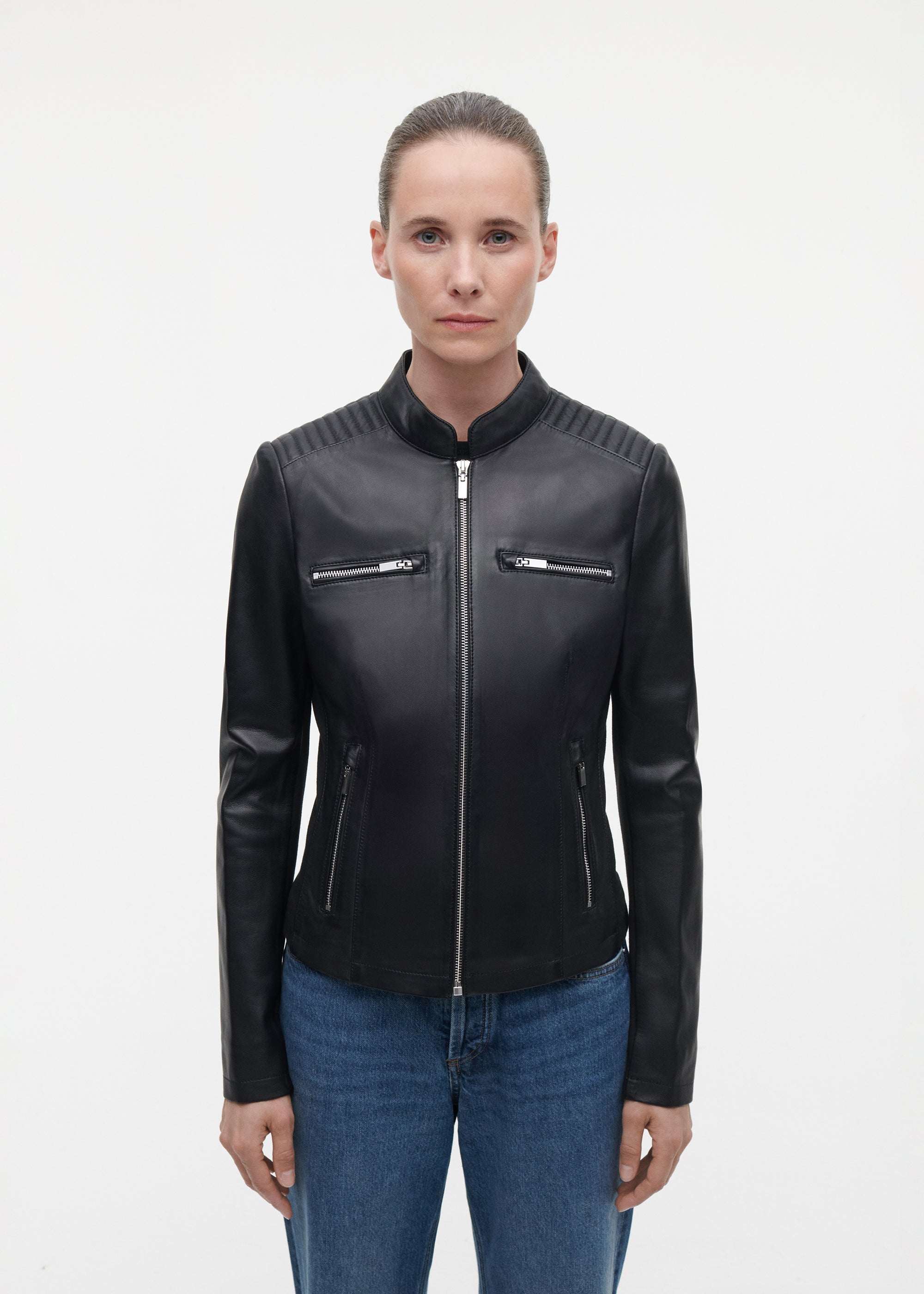 TUYA Leather Biker Jacket