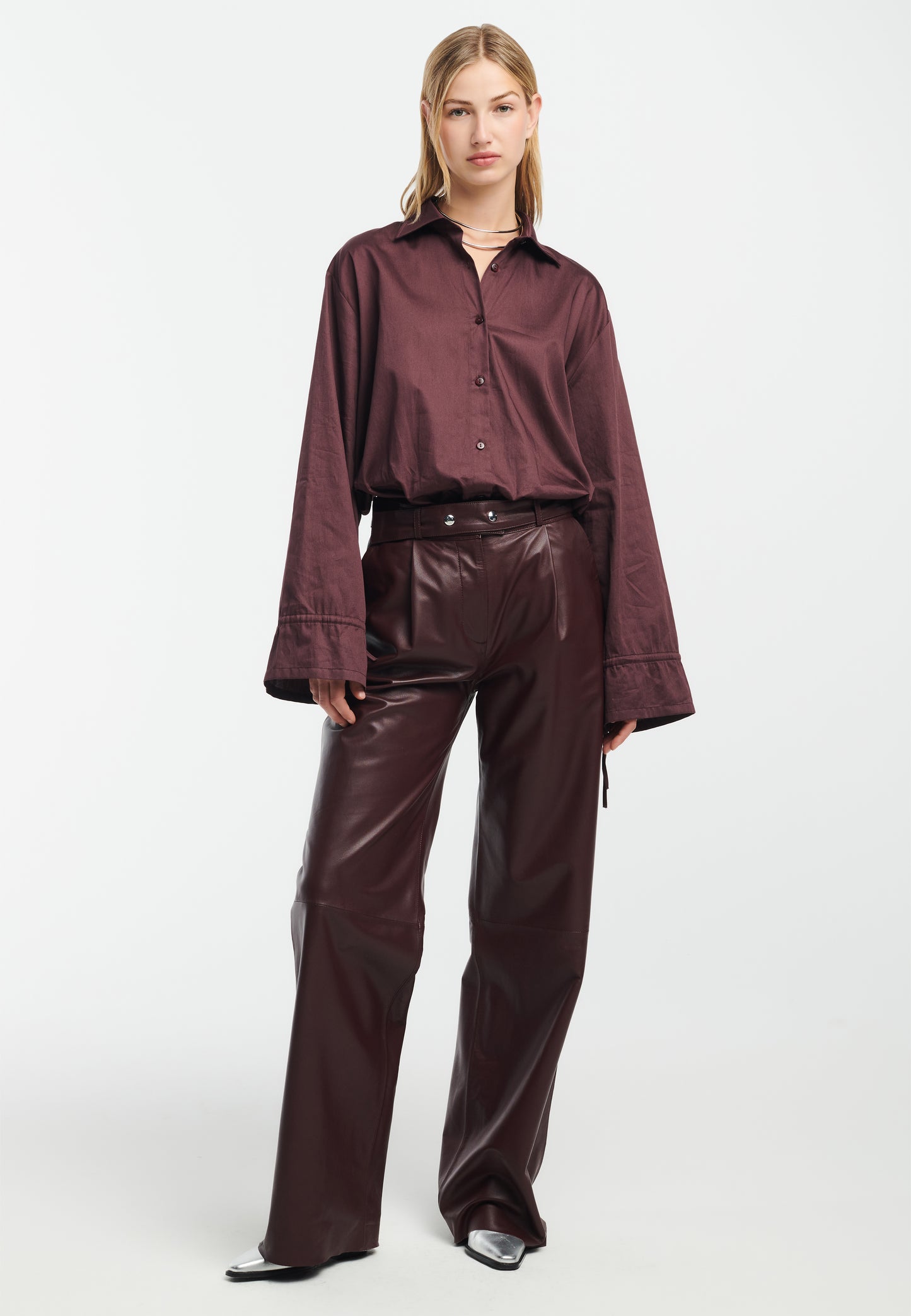MAY Leather Trousers