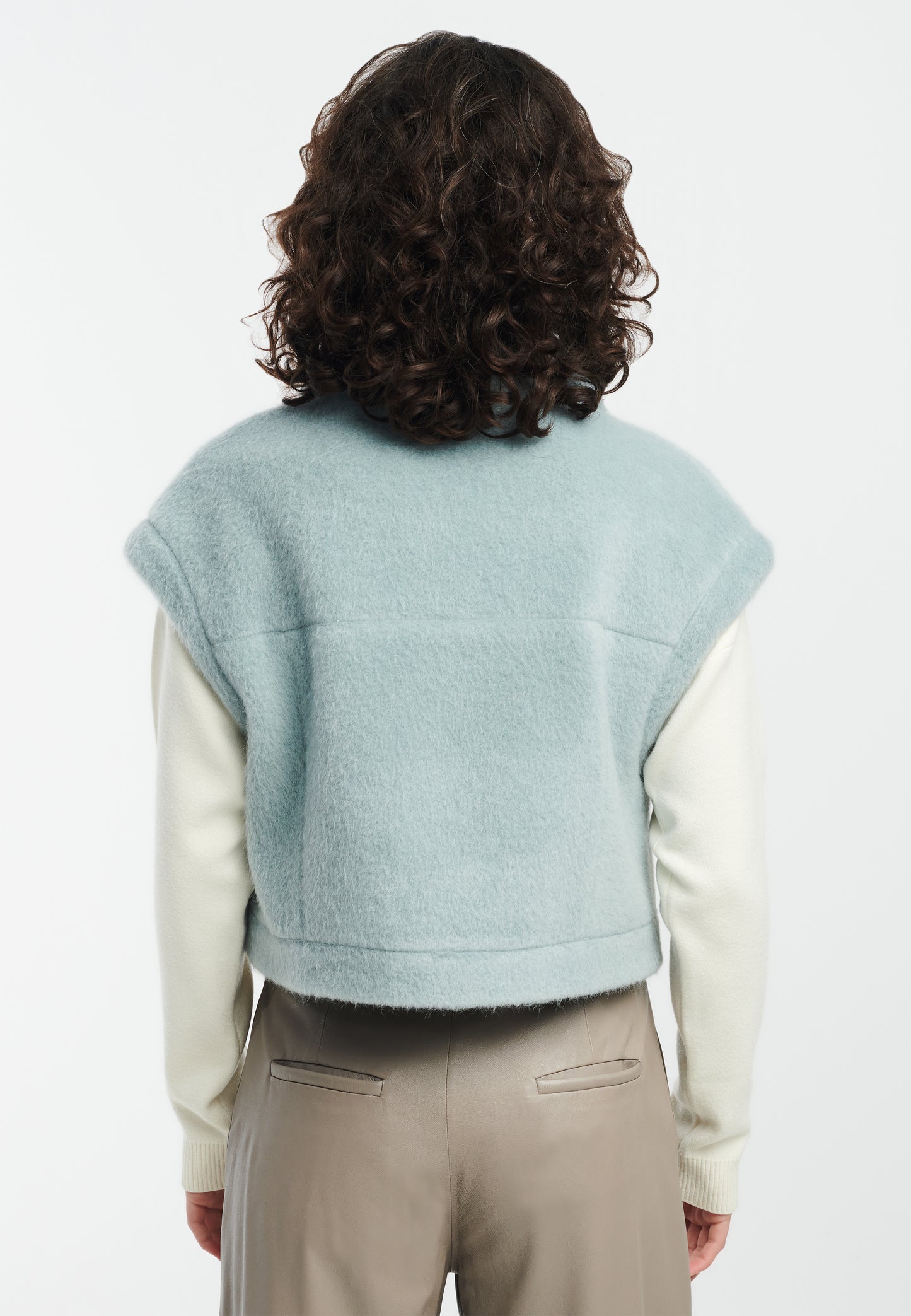 PLUME Faux Mohair Gilet