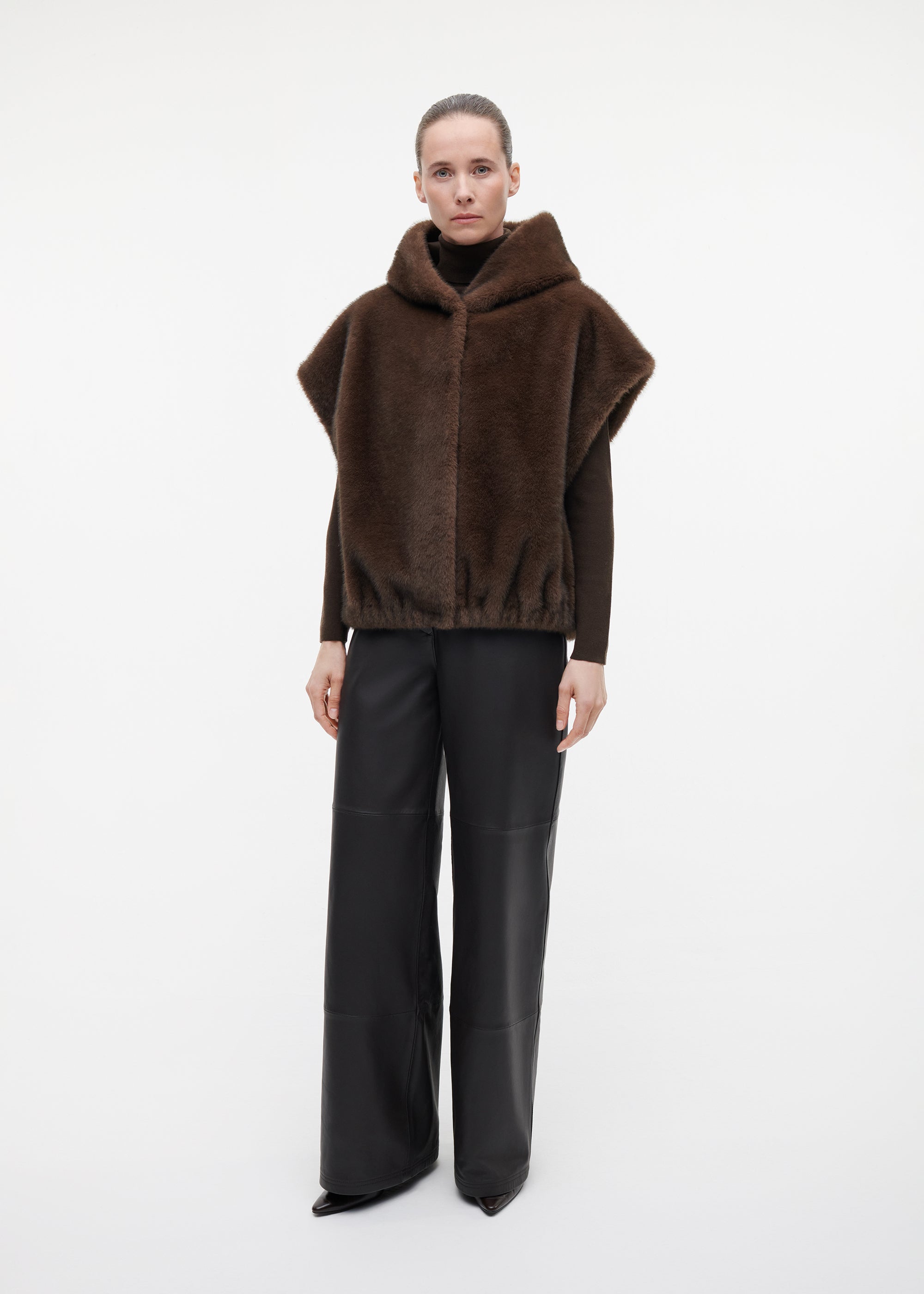 OLENA Reversible Faux Fur Gilet