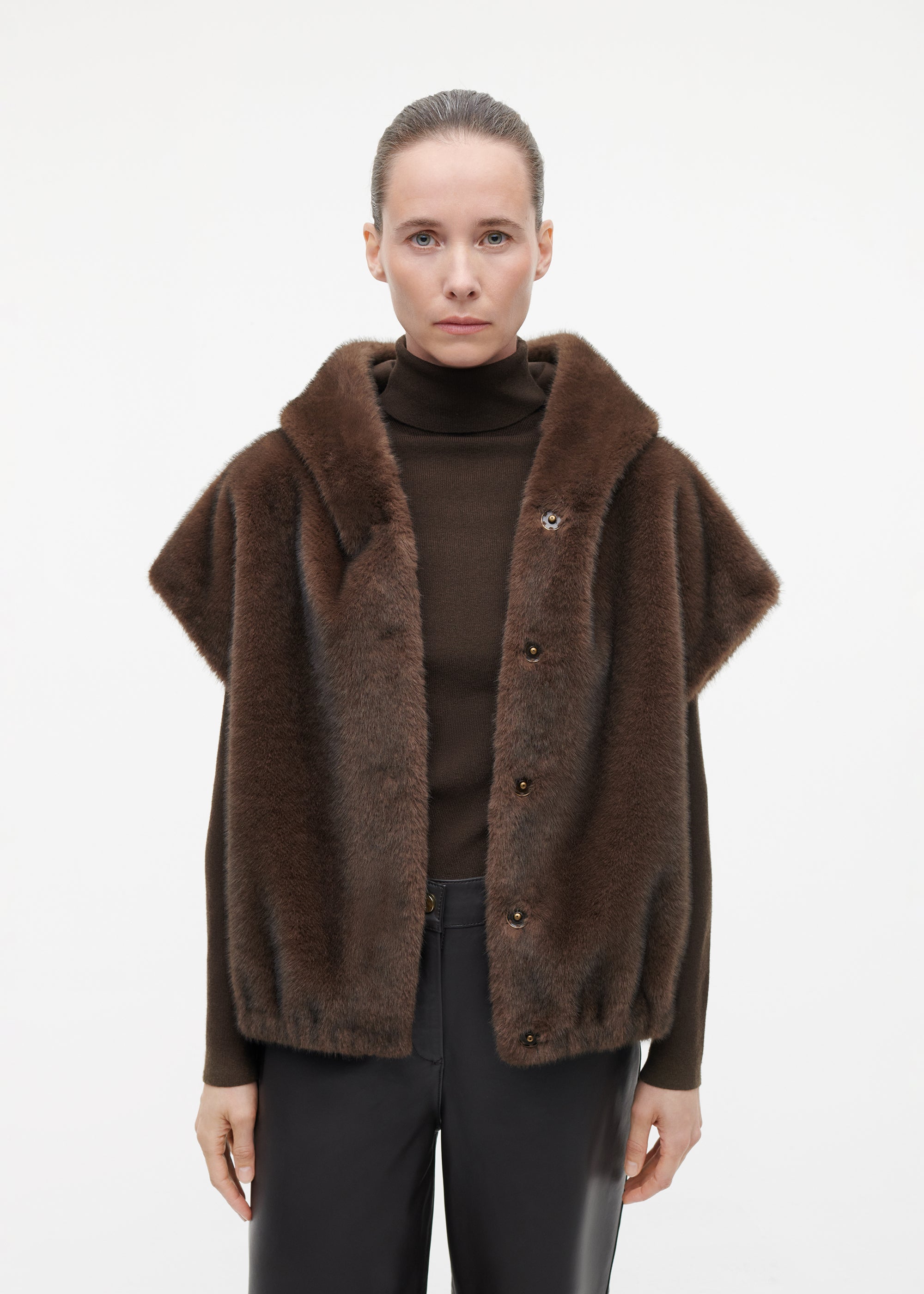 OLENA Reversible Faux Fur Gilet