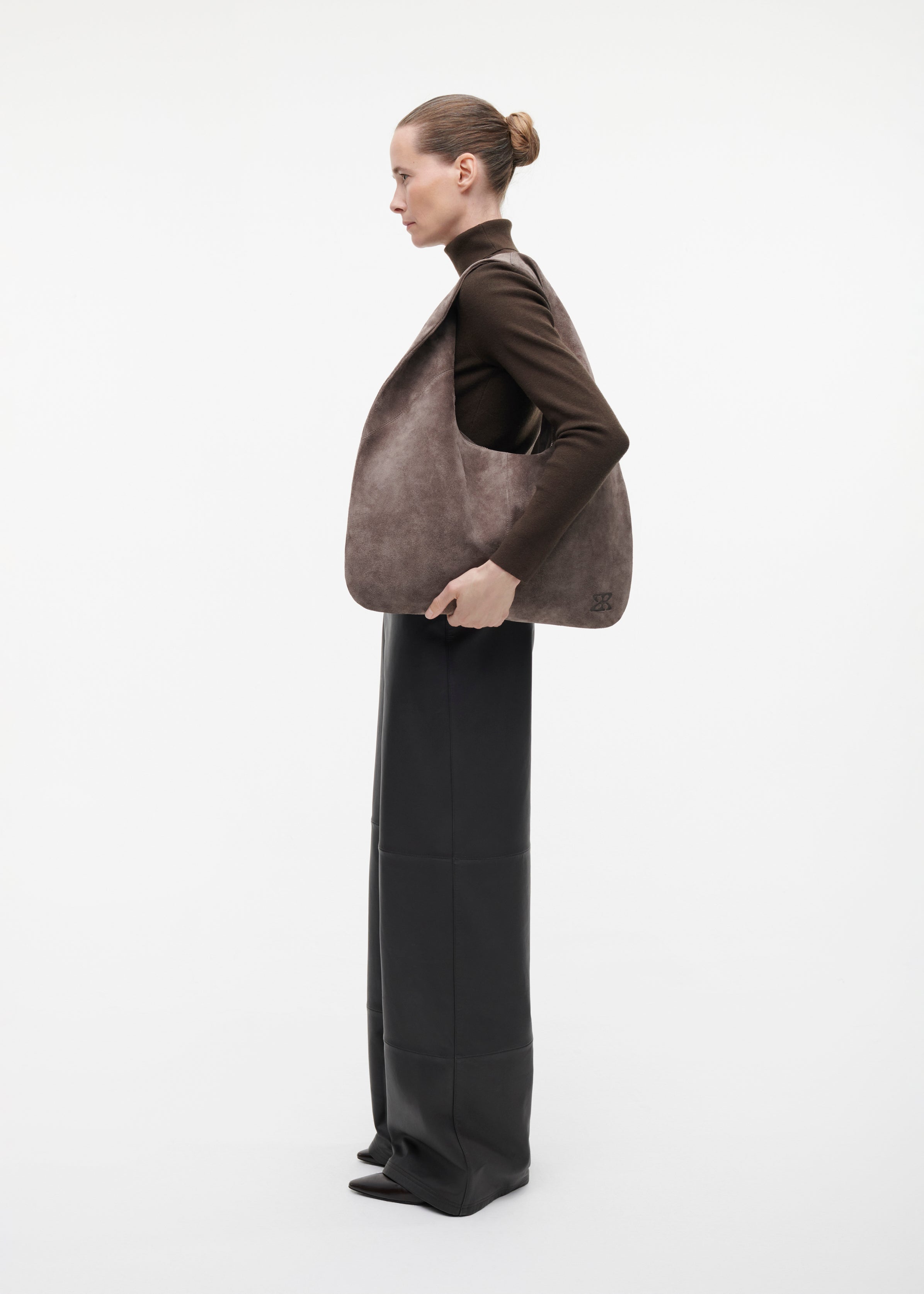 ADRIA Suede Schoudertas