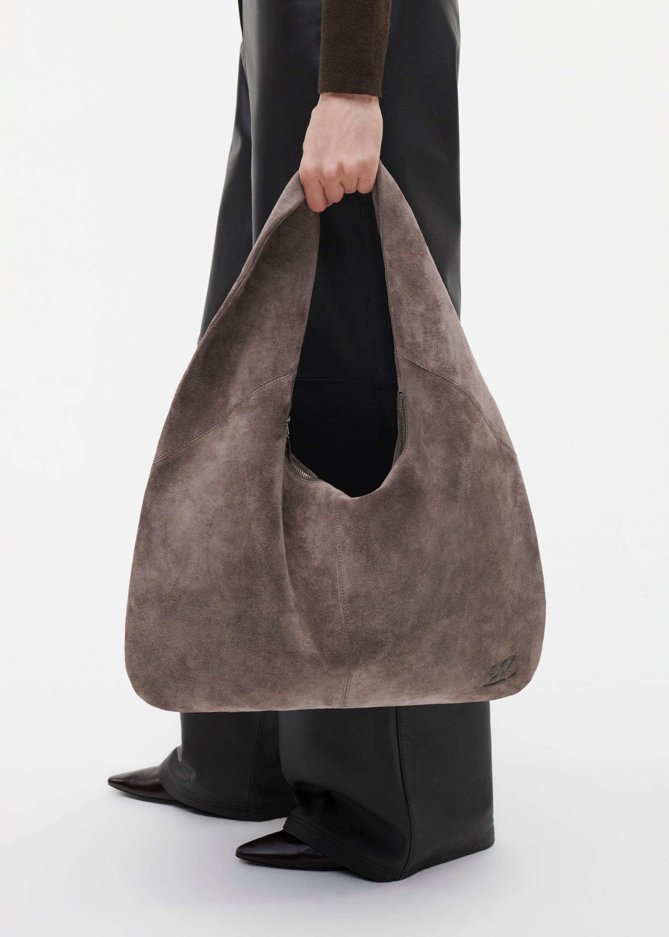 ADRIA Suede Schoudertas