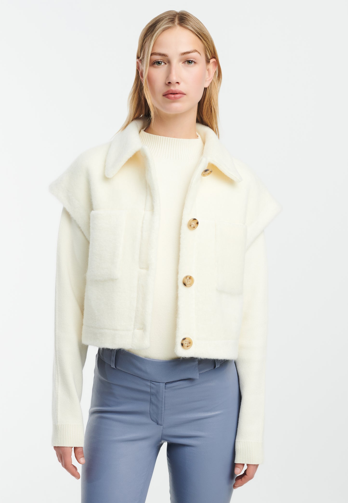 PLUME Faux Mohair Gilet